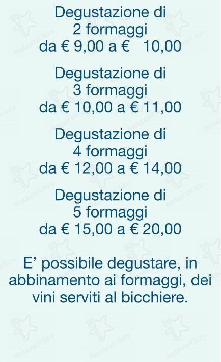 Menu di Checchino dal 1887 - Menu