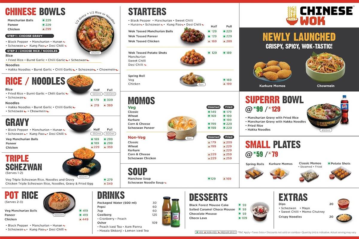 Chinese Wok menu