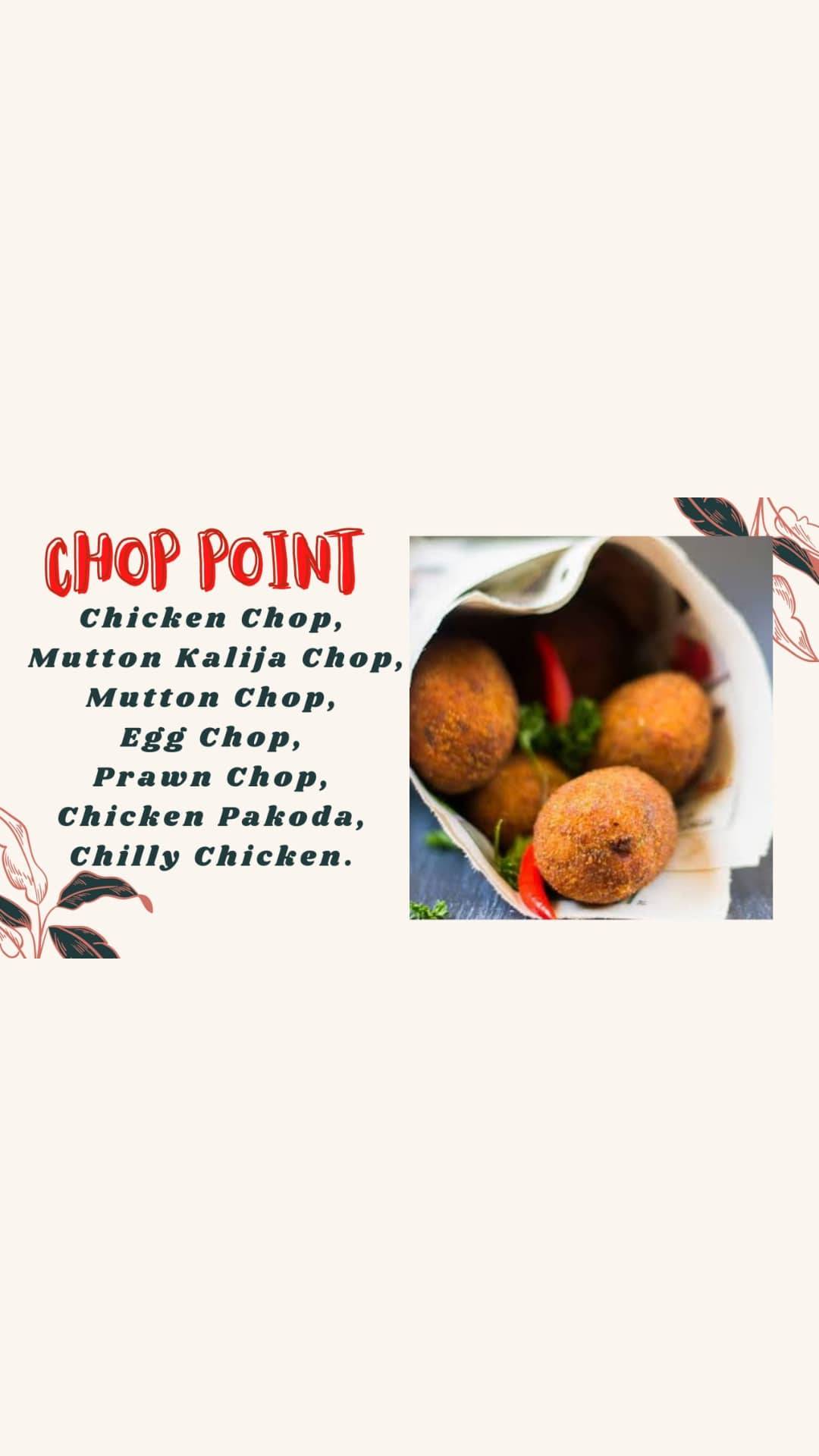 Chop point menu