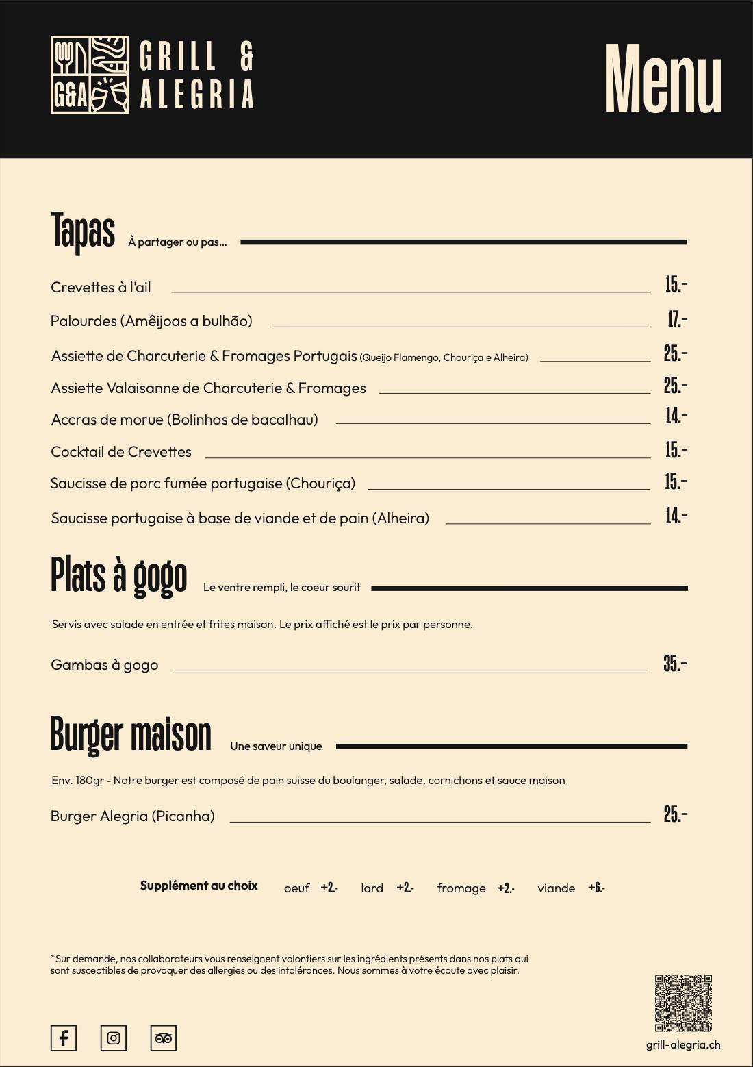 Menu di Churrasqueira 