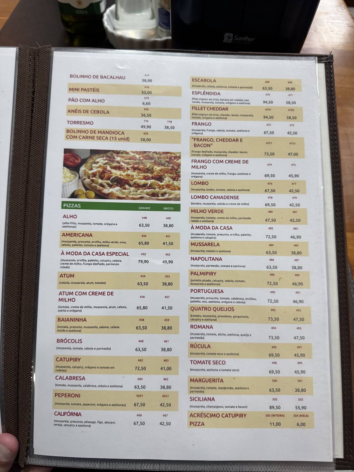 Claudinho's Restaurante cardápio