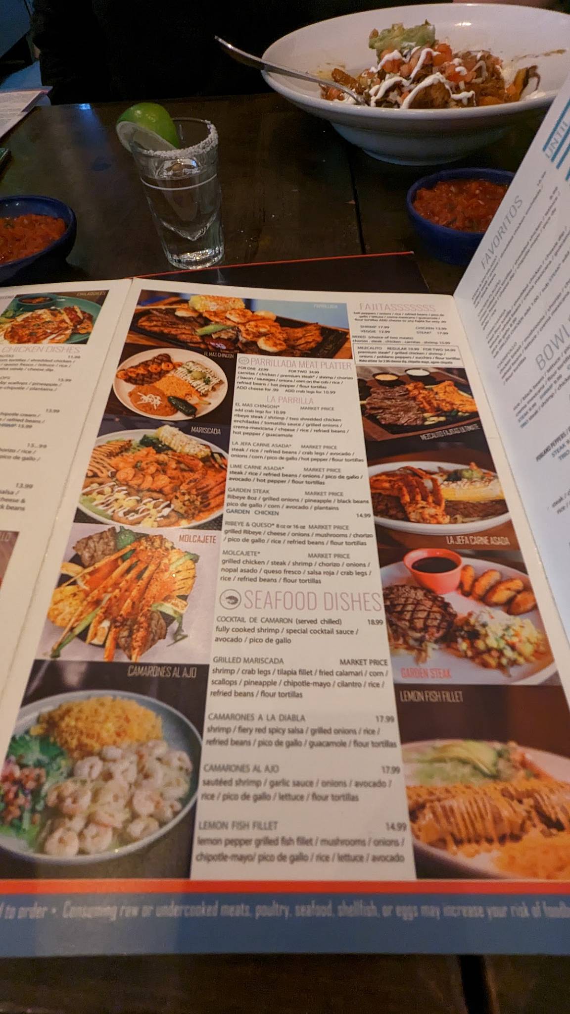 Menu at Mezcalito Clayton restaurant, Clayton
