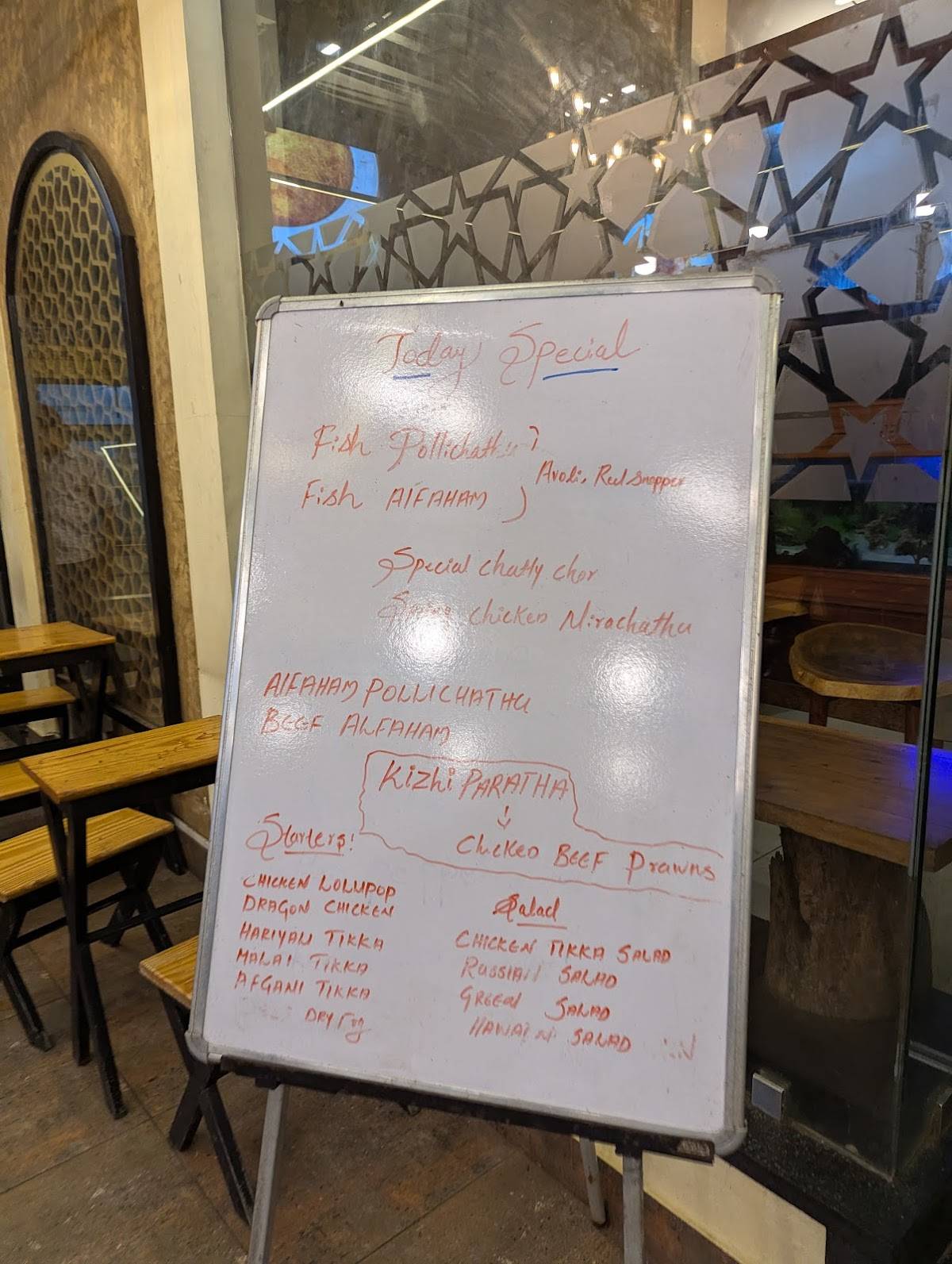 Clock Tower Restaurant menu