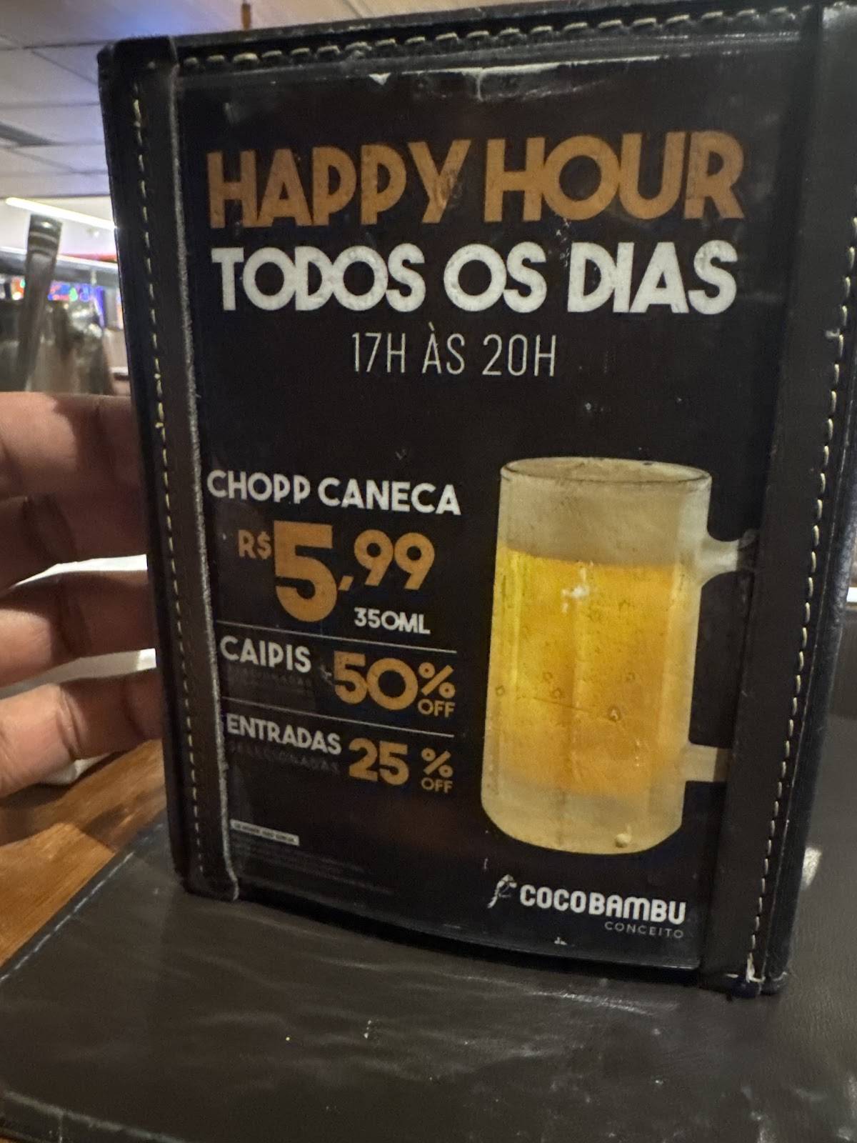 Coco Bambu - Eldorado cardápio