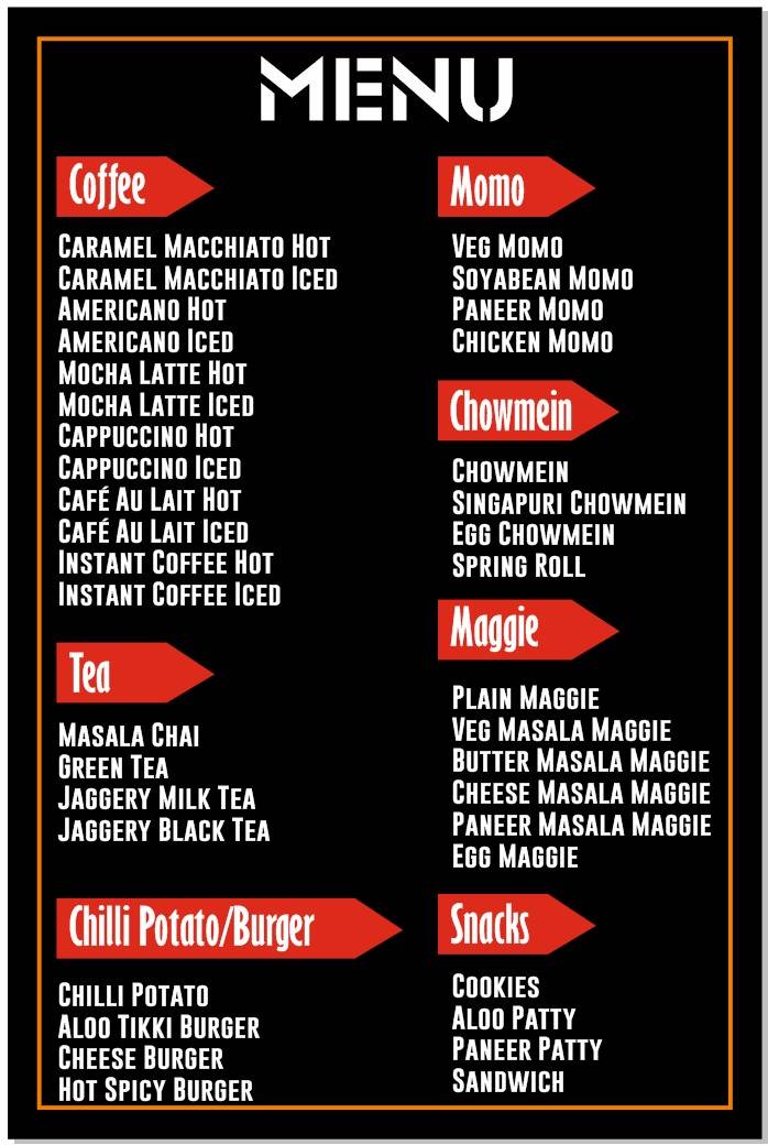 Coffee House Cafe & Restro menu