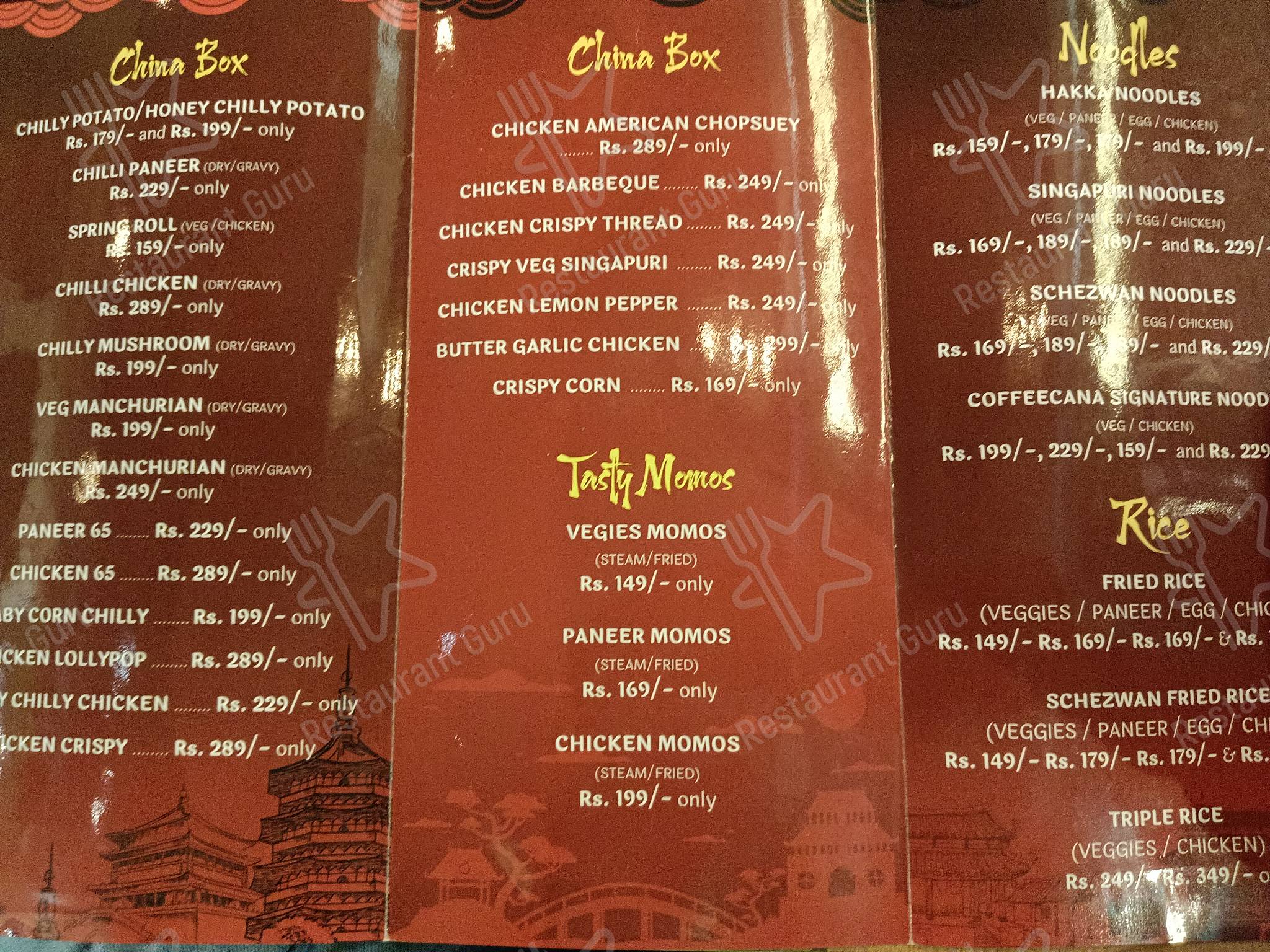 Check out the menu for Coffeecafe