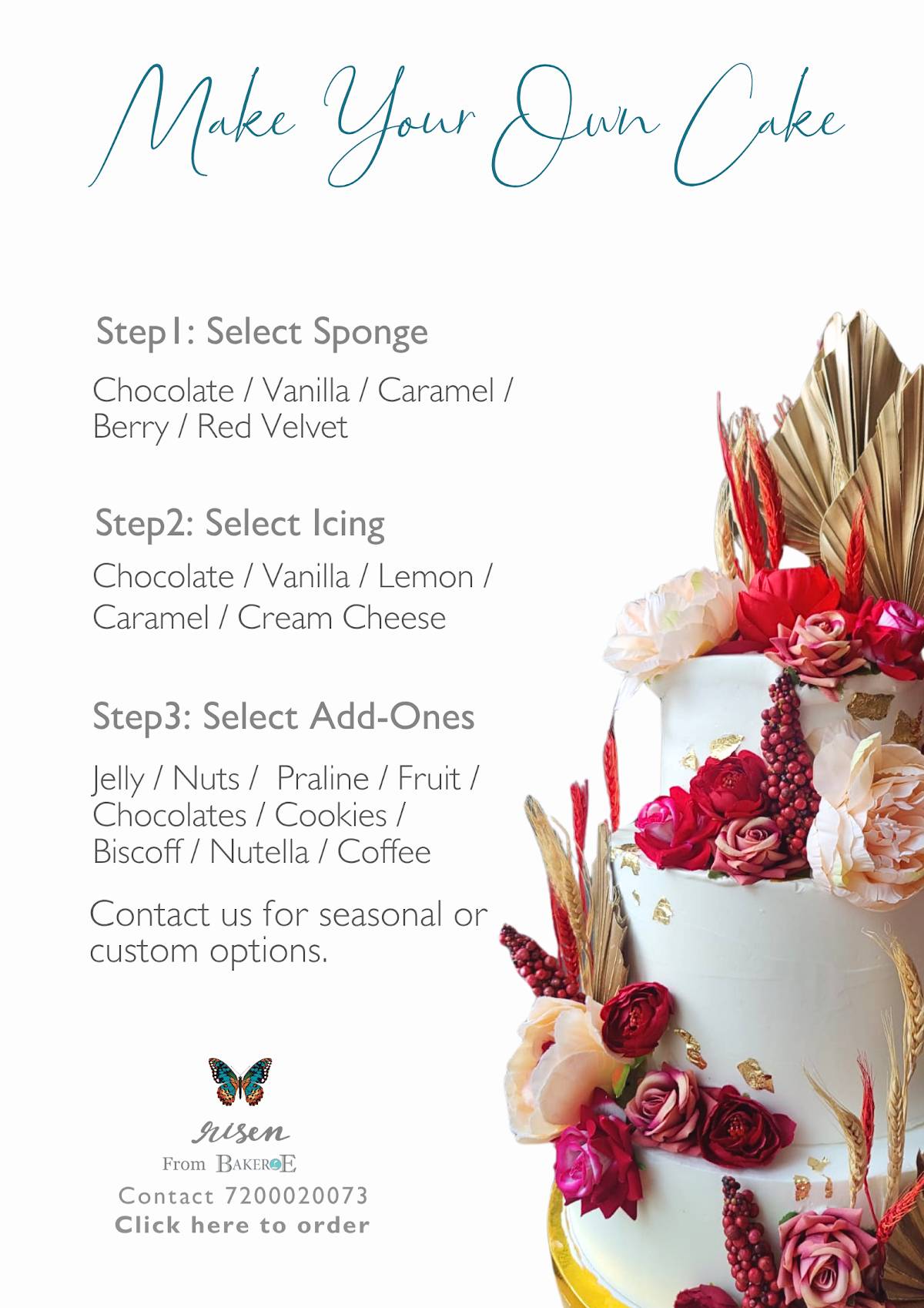 Bakeroe- customized cakes in coimbatoreonline cake delivery in coimbatore menu