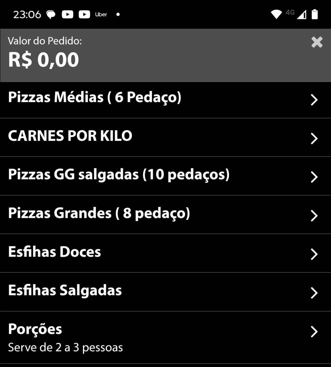 Colonial Churrascaria e Pizzaria - IV cardápio
