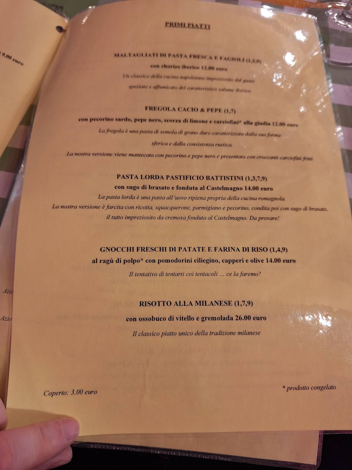 Menu di Consorzio Stoppani - La sagra della Cotoletta 