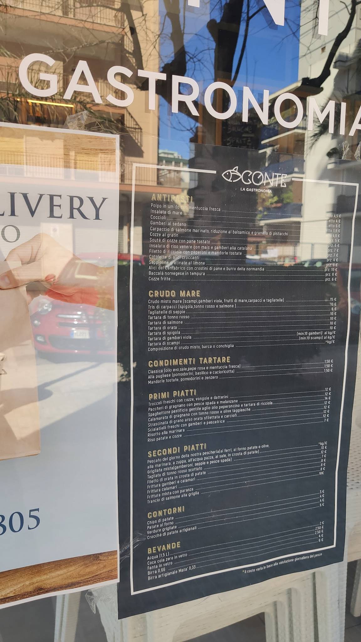 Menu di Conte Ristorante e Gastronomia 