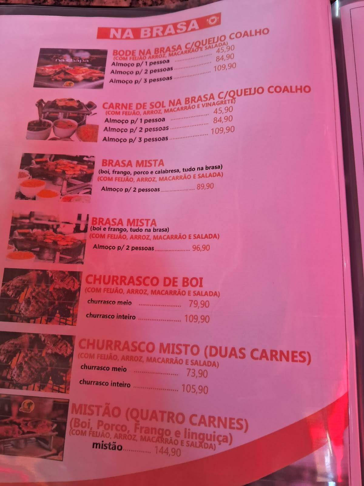 Coqueirais Restaurante cardápio