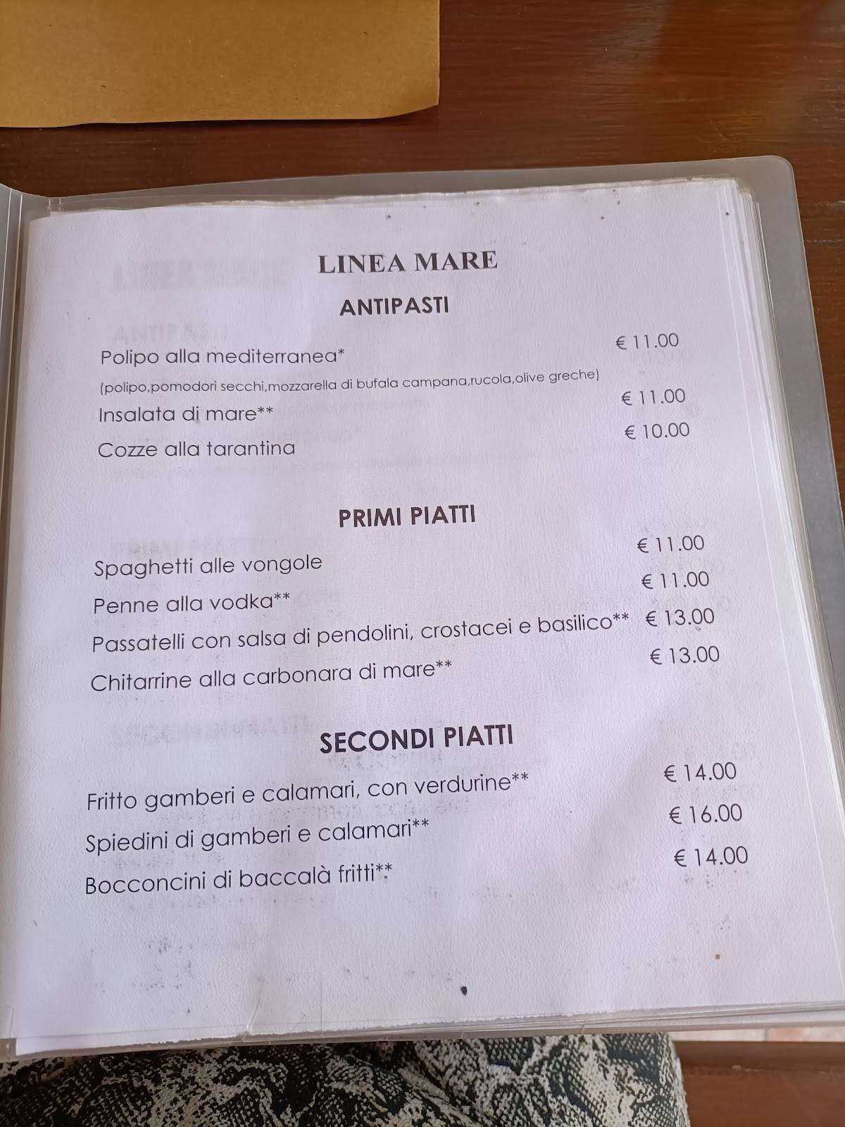 Menu di Ristorante Al Casolare 