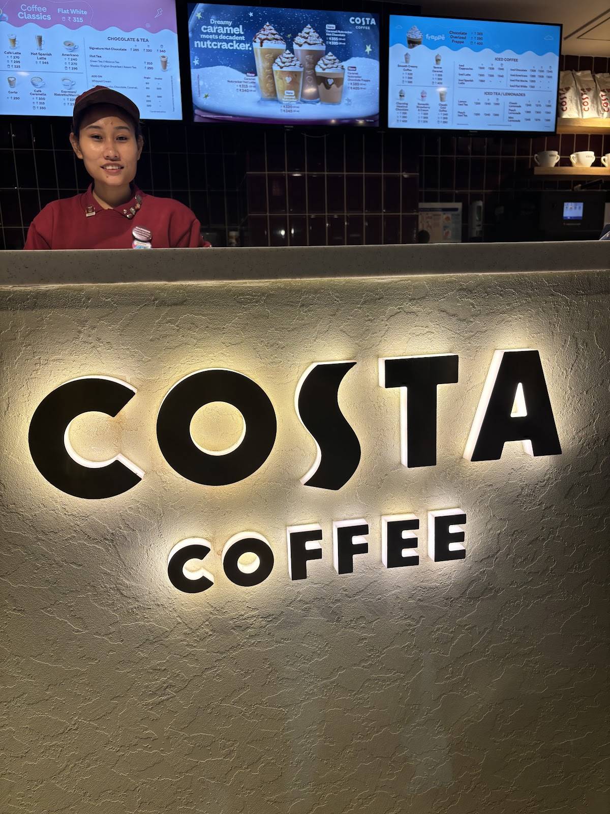 Costa Coffee menu