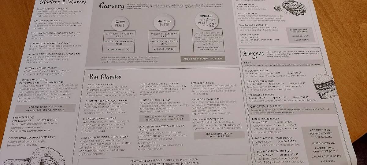 Menu at Copper Beech pub & bar, Norwich, Alex Moorhouse Way