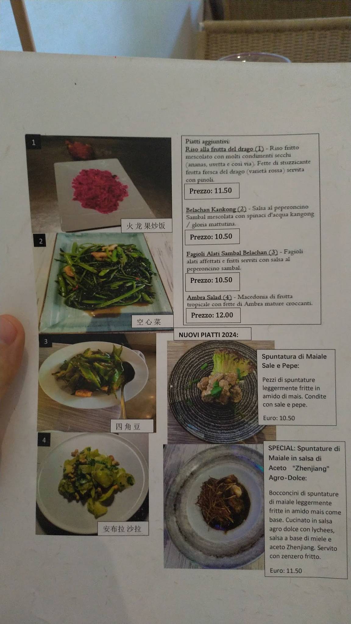 Menu di Court Delicati Roma 