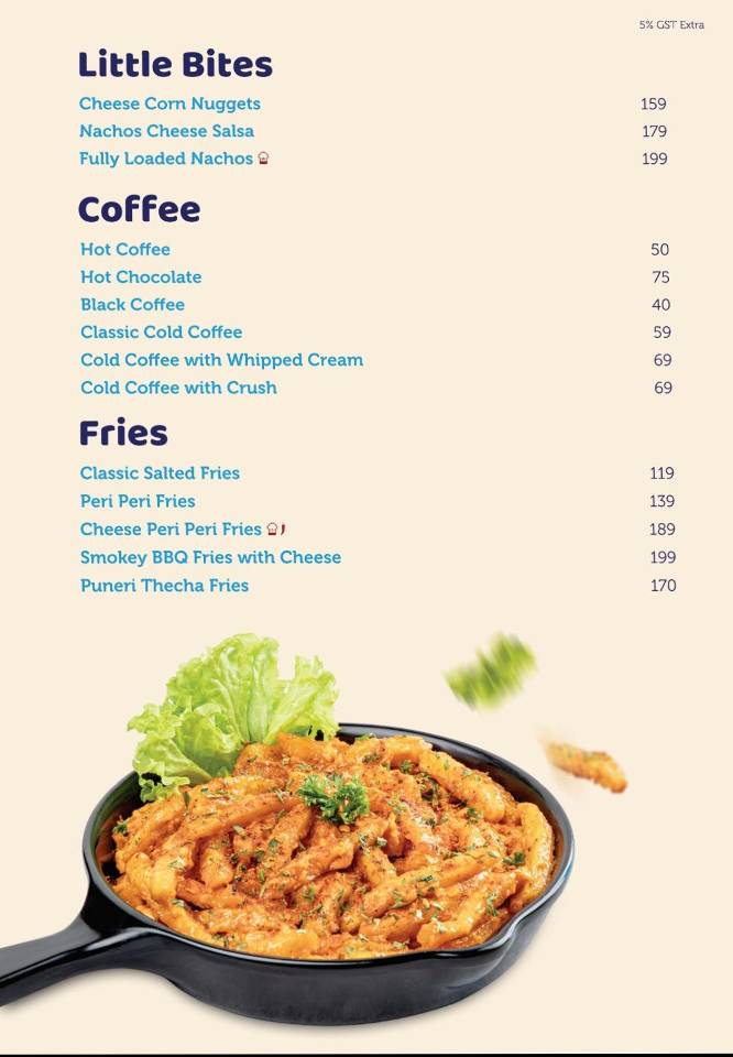 Crazy Cheesy Cafe - Bharti Vidyapeeth menu