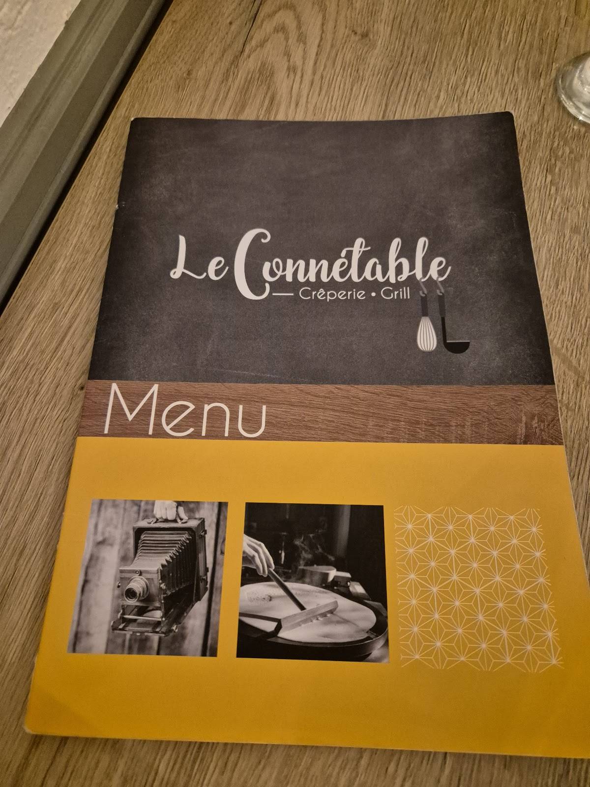 Menu de Crêperie Le Connétable