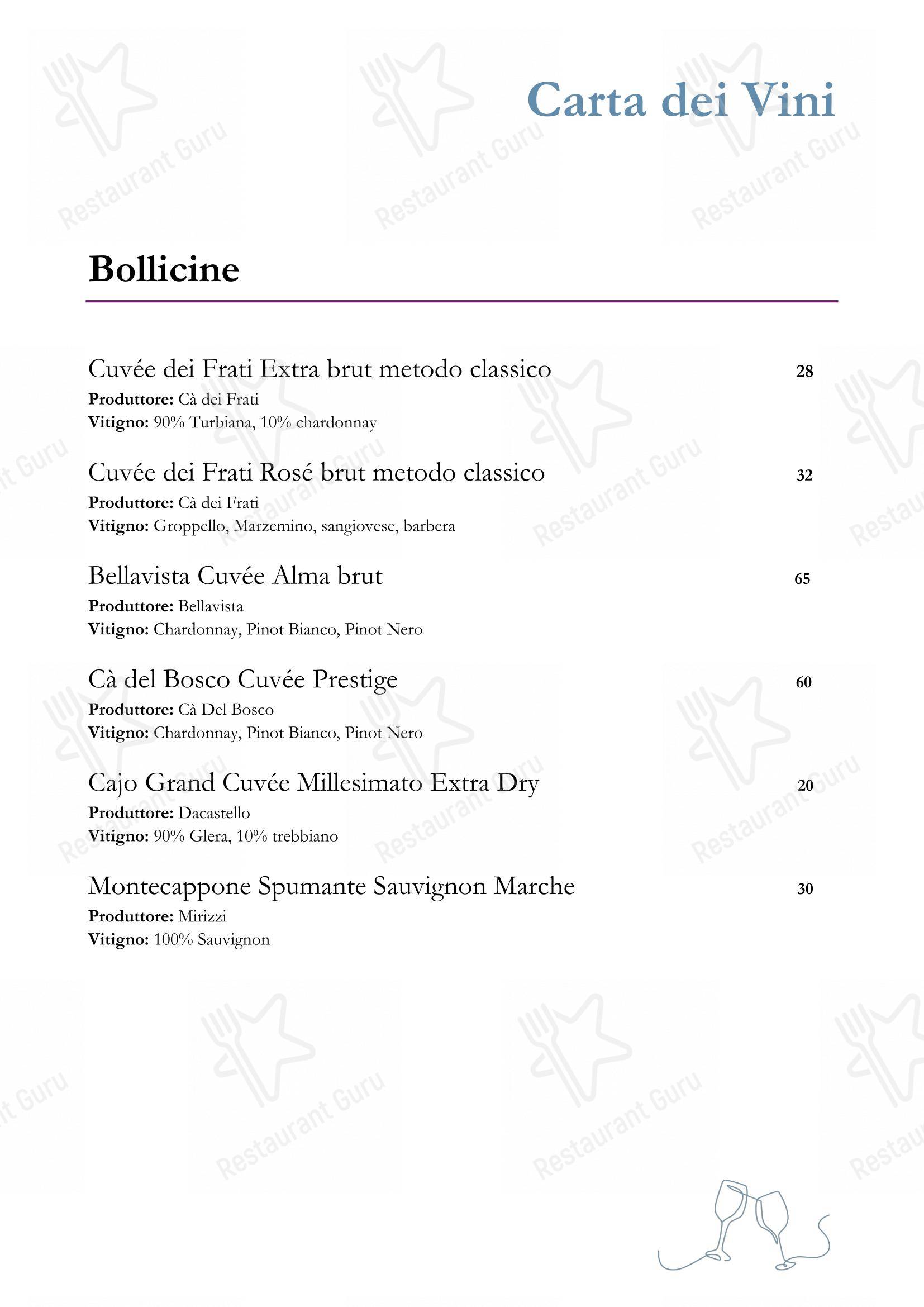 Menu di Cris Fish - Bistrot - 菜单
