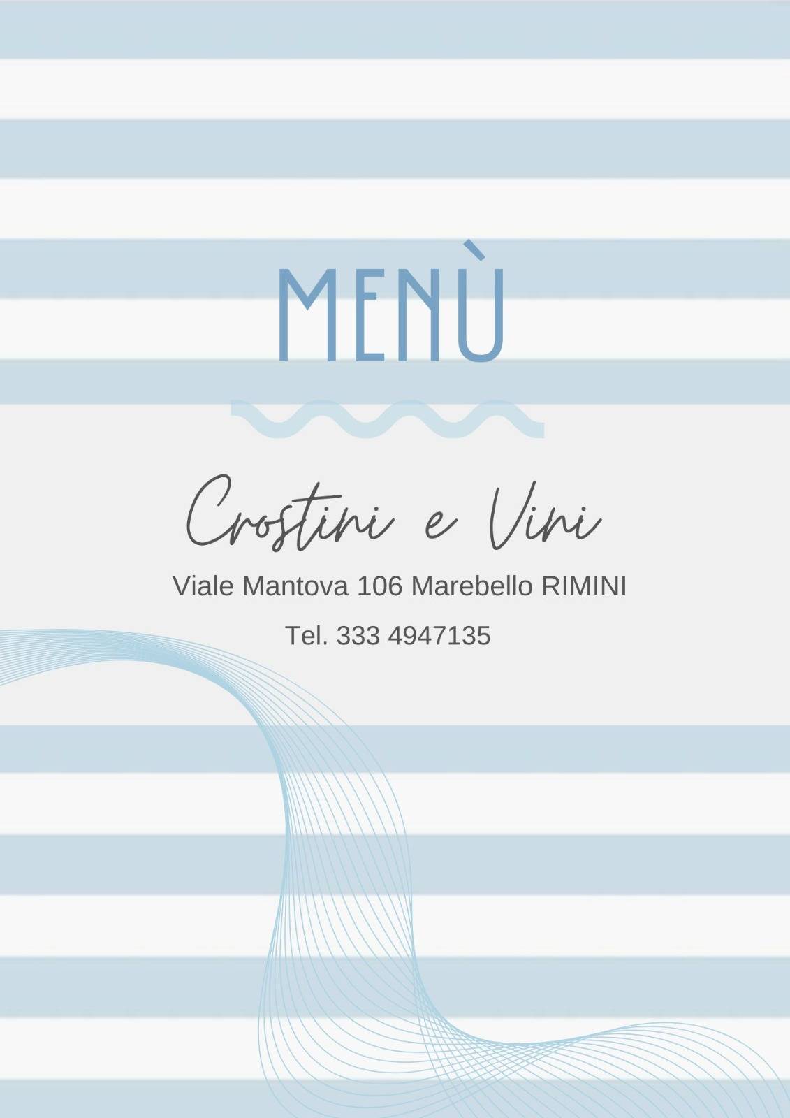 Menu di Ristorante Crostini e Vini 