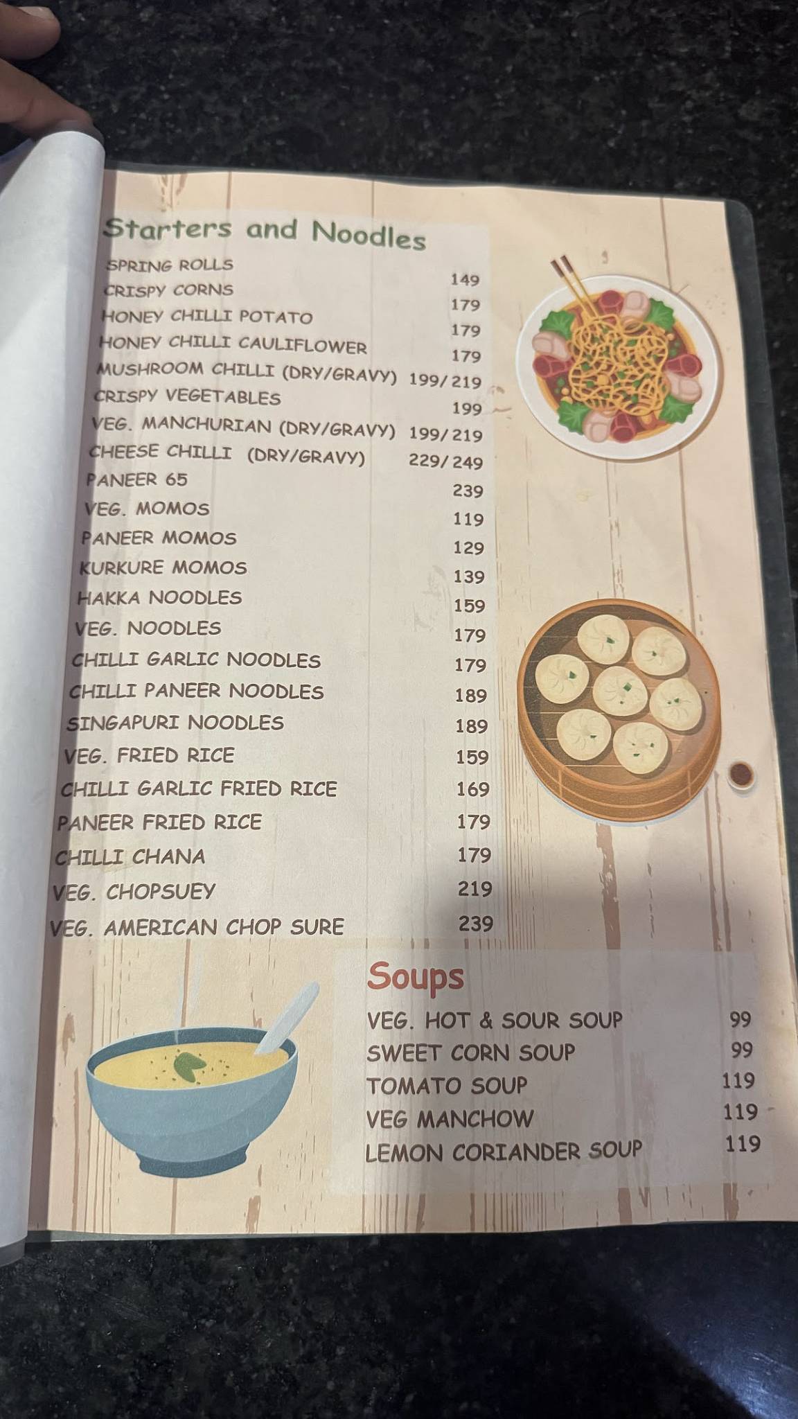 Crunchil menu