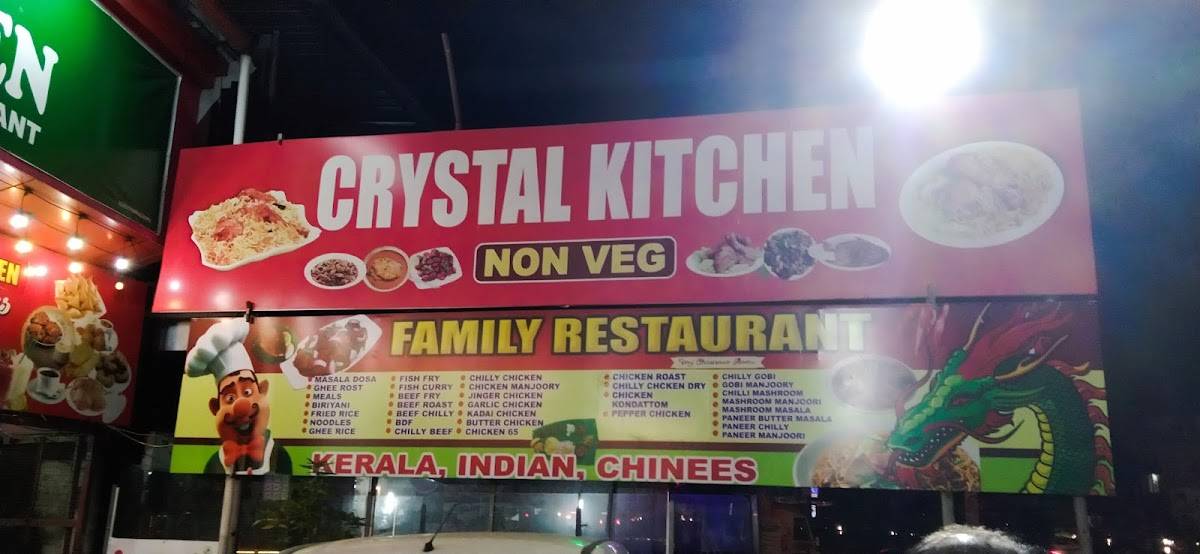 Crystal Kitchen Family Restaurant menu