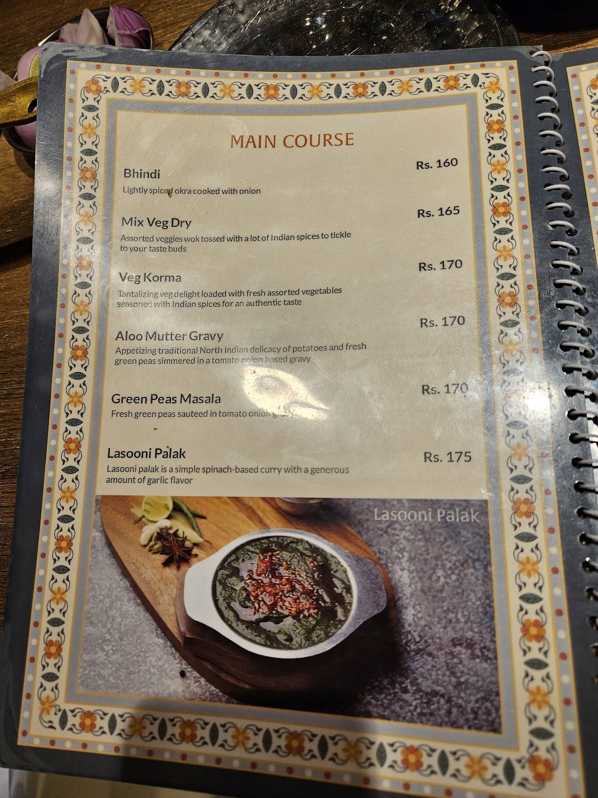 Crystal Restaurant Chowpatty menu