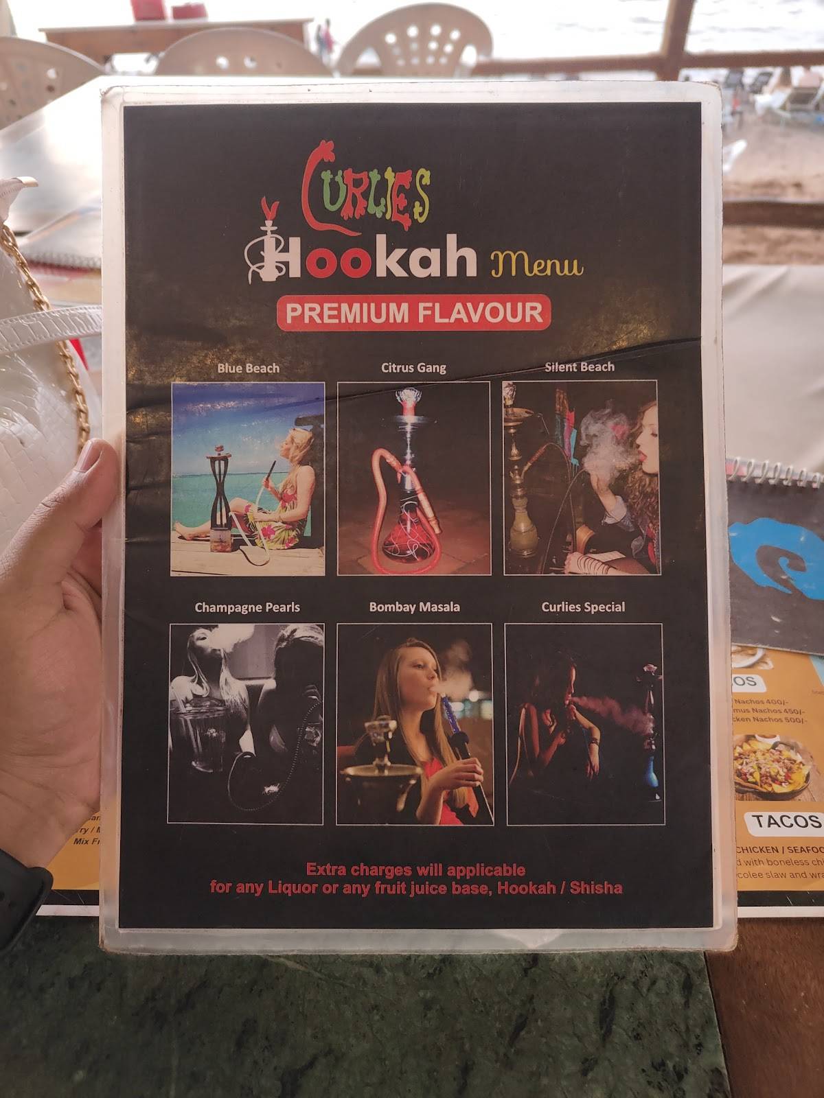 Curlies beach shack menu