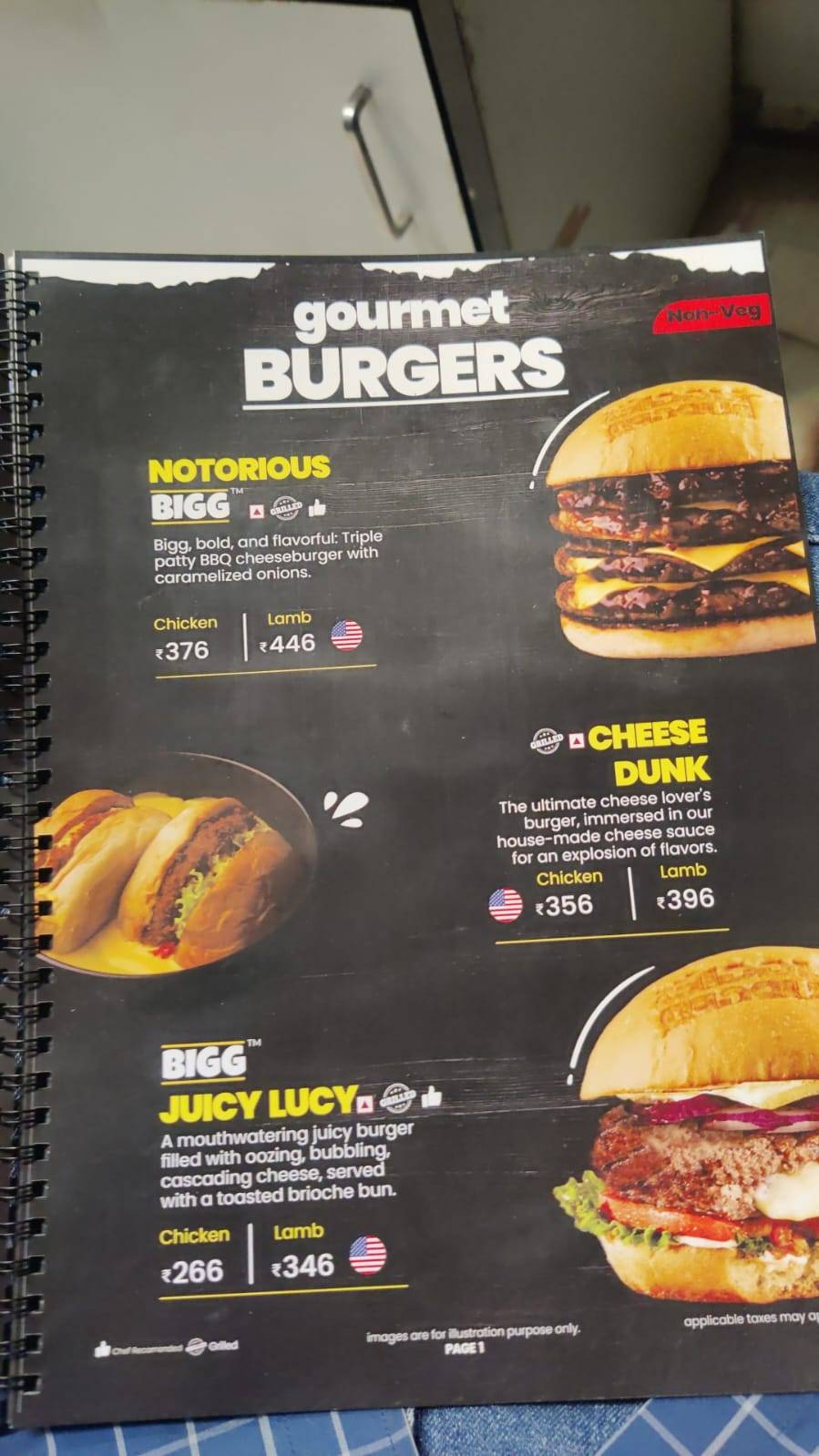 Gourmet By Biggies Burger : CDA (Cuttack) menu