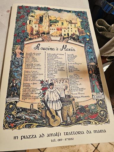 Menu di Da Maria 
