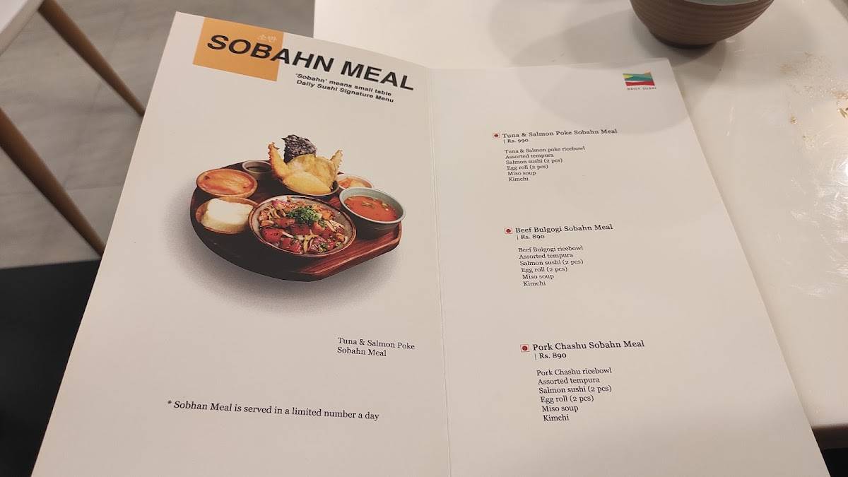 Daily Sushi - Whitefield menu