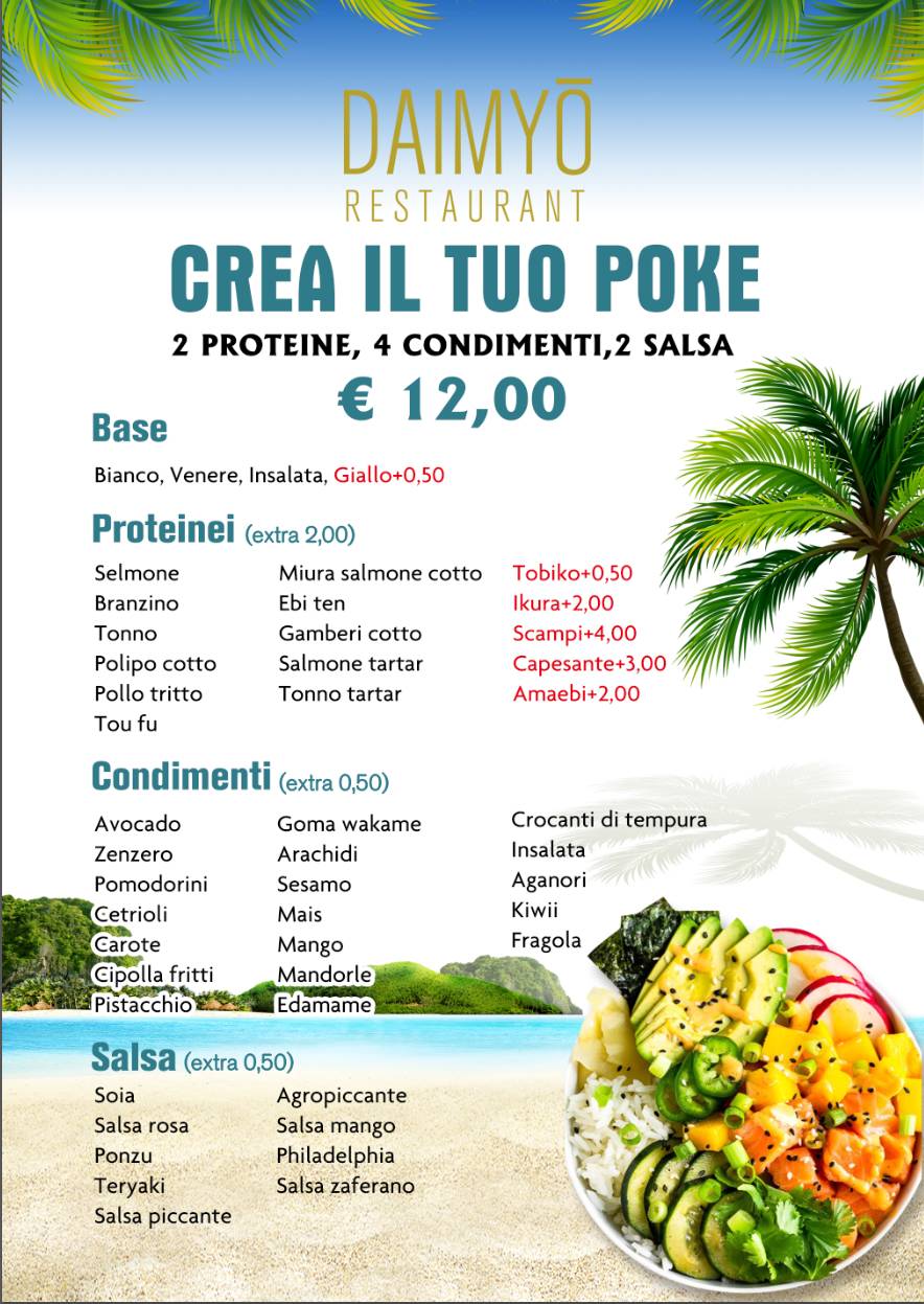 Menu di Daimyo Restaurant 