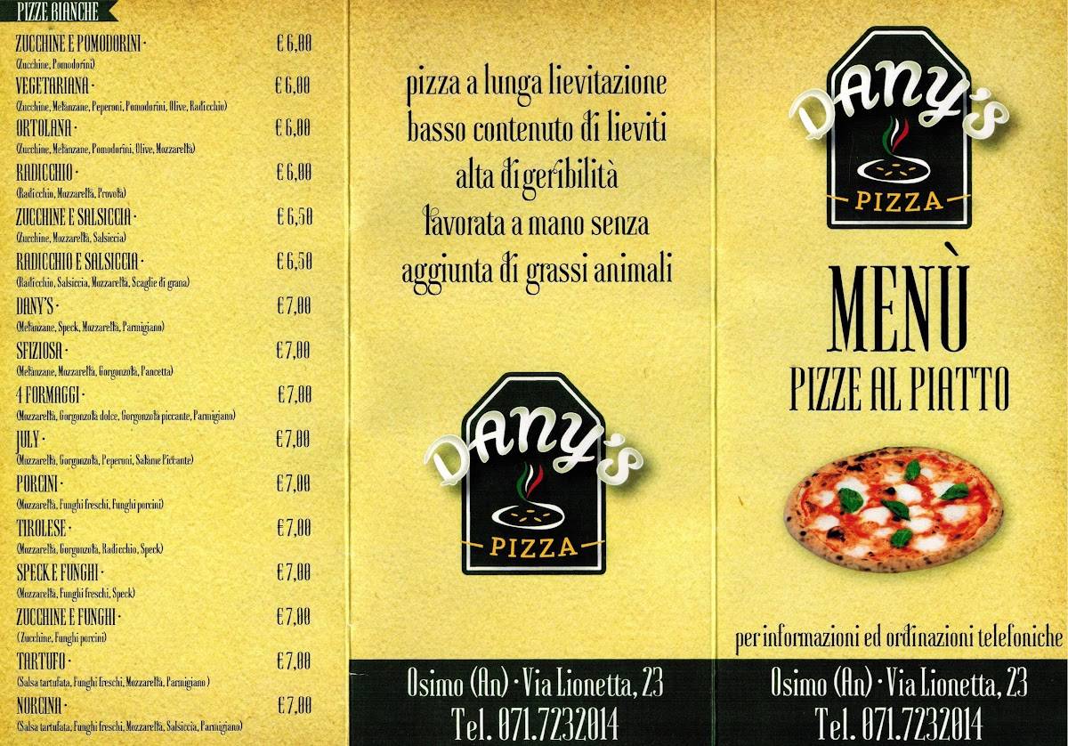 Menu di Dany's Pizza 