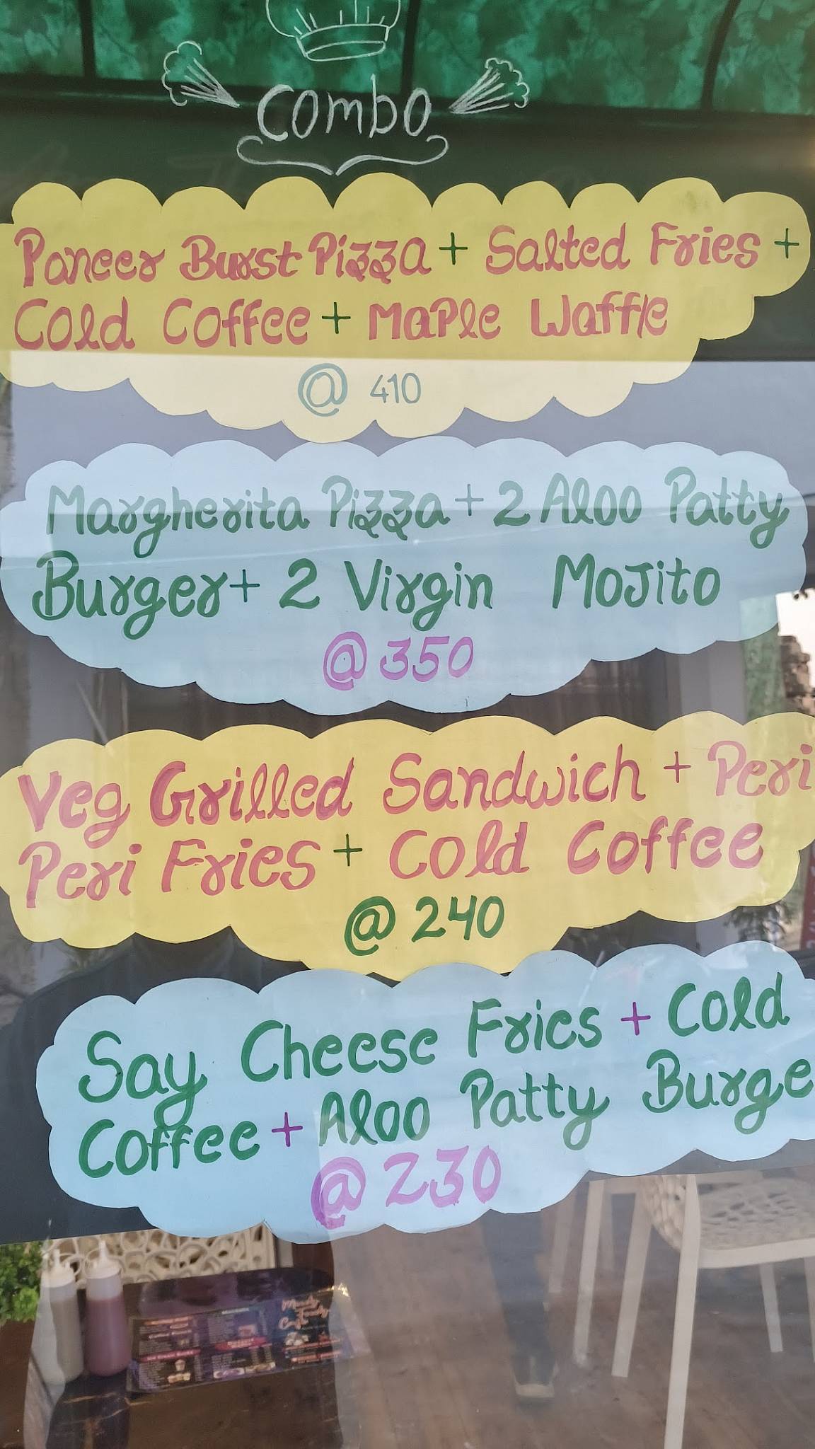 MOODY FOODY CAFE menu