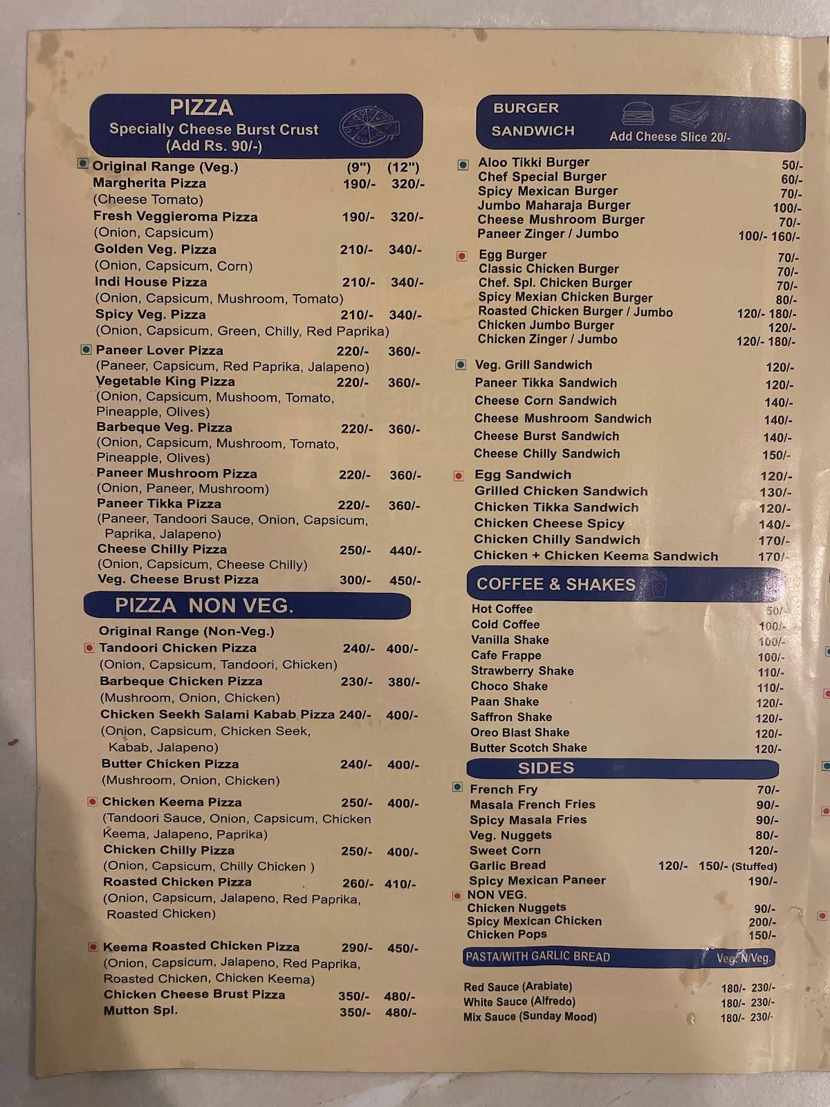Delicious Bite Una menu