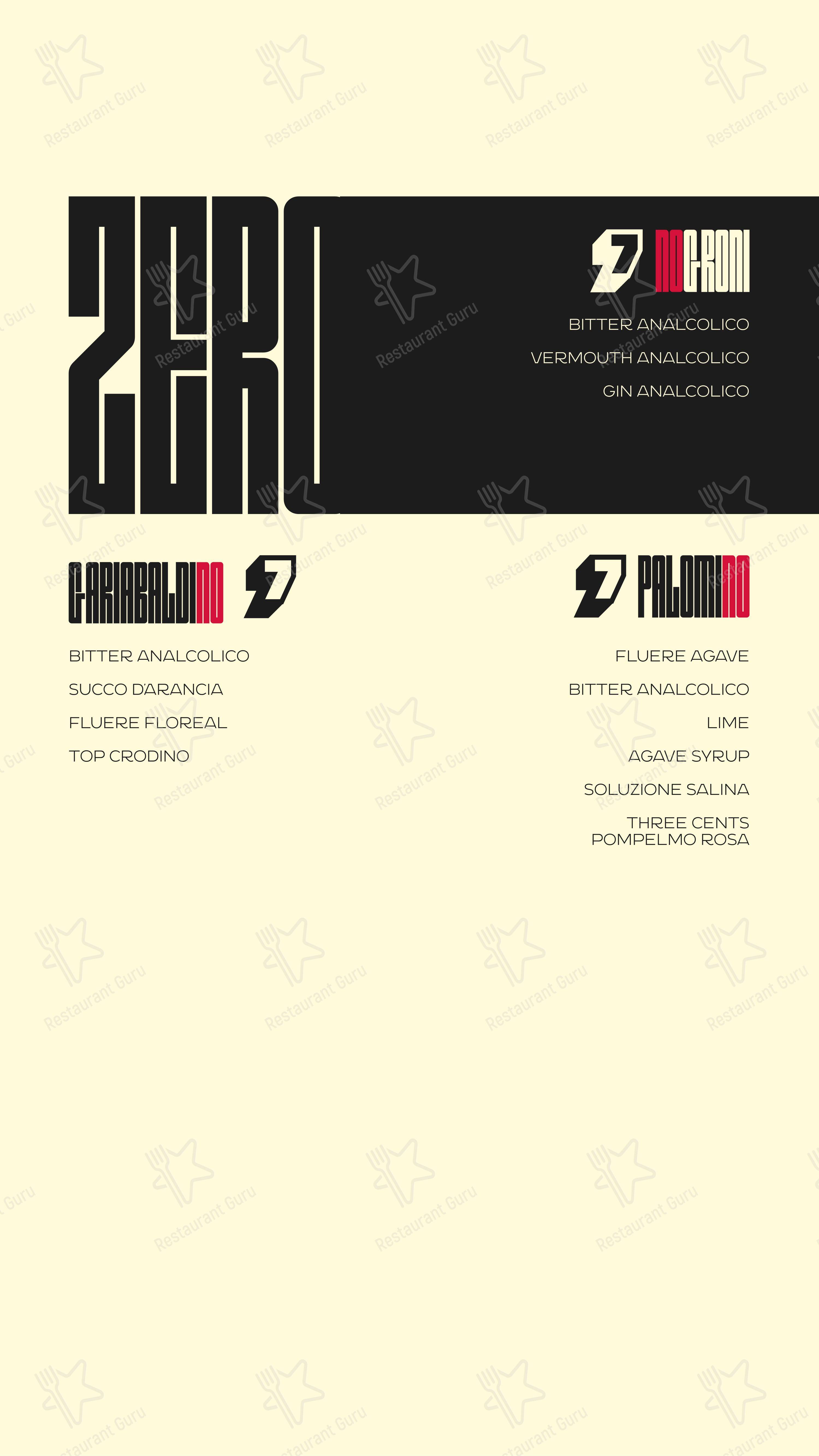 Menu bar per Depero Club pub & bar