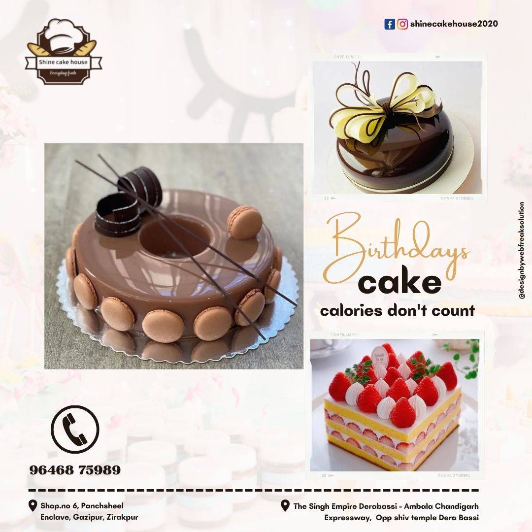 Shine Cake House - Eggless Cake Shop in Derabassi, Customize Cake Shop in Derabassi, Best Butter Biscuits Shop in Derabassi menu