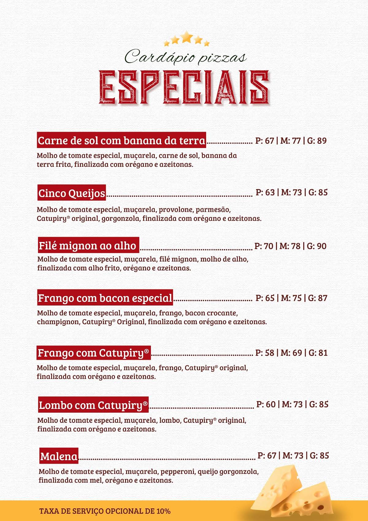 Di Napoli Pizzaria Palmas cardápio