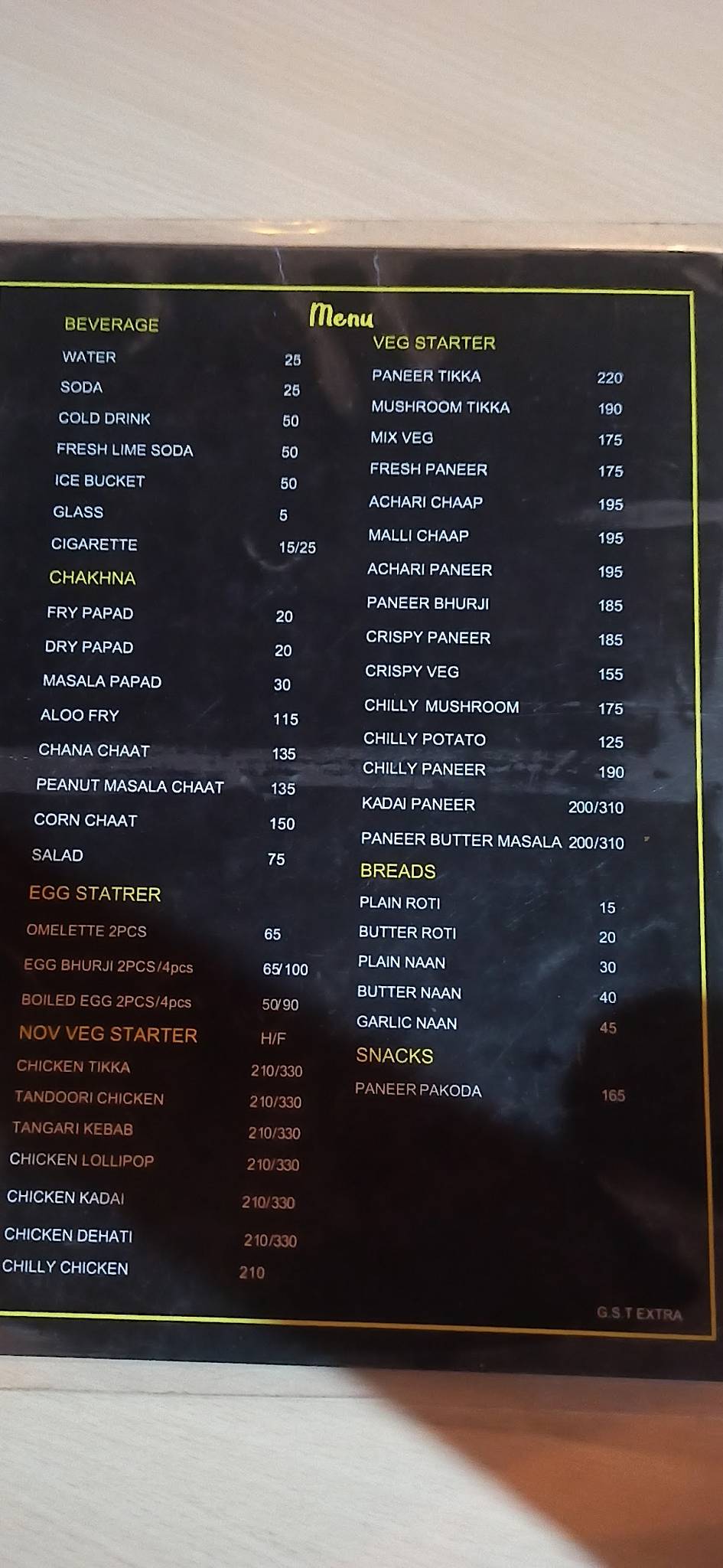 Menu at Dilute Your Drinks, Ghaziabad