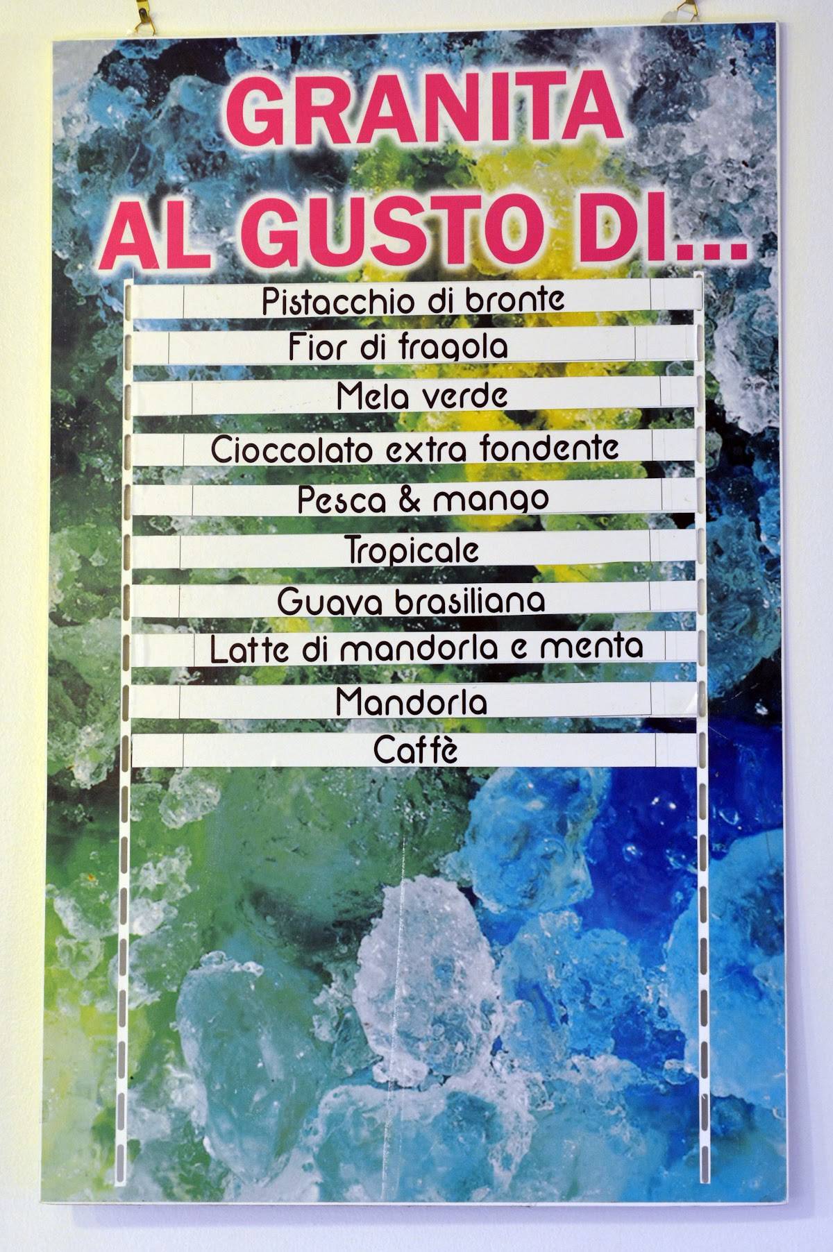 Menu di Dolceluna 