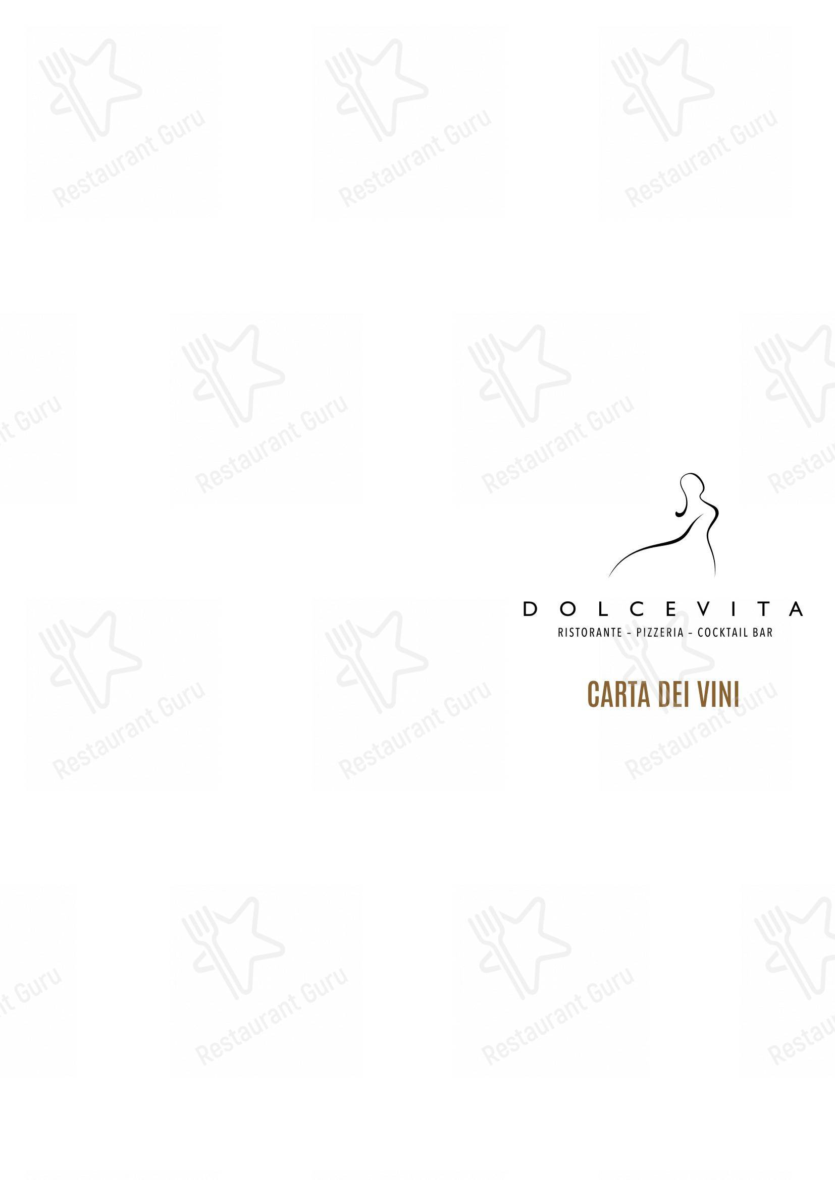 Menu di Dolcevita - At Home Catering Menu