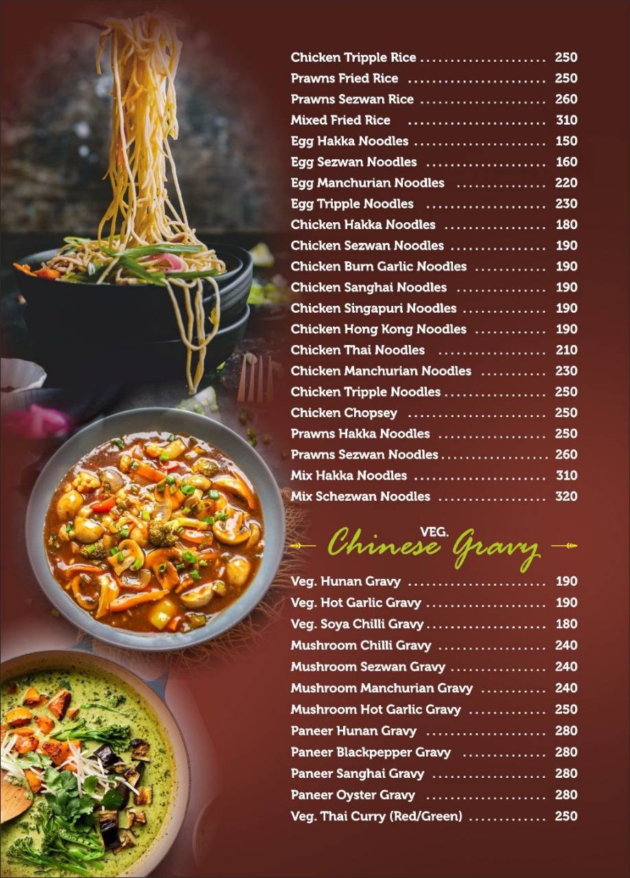 HOTEL SWAD FAMILY RESTAURANT menu