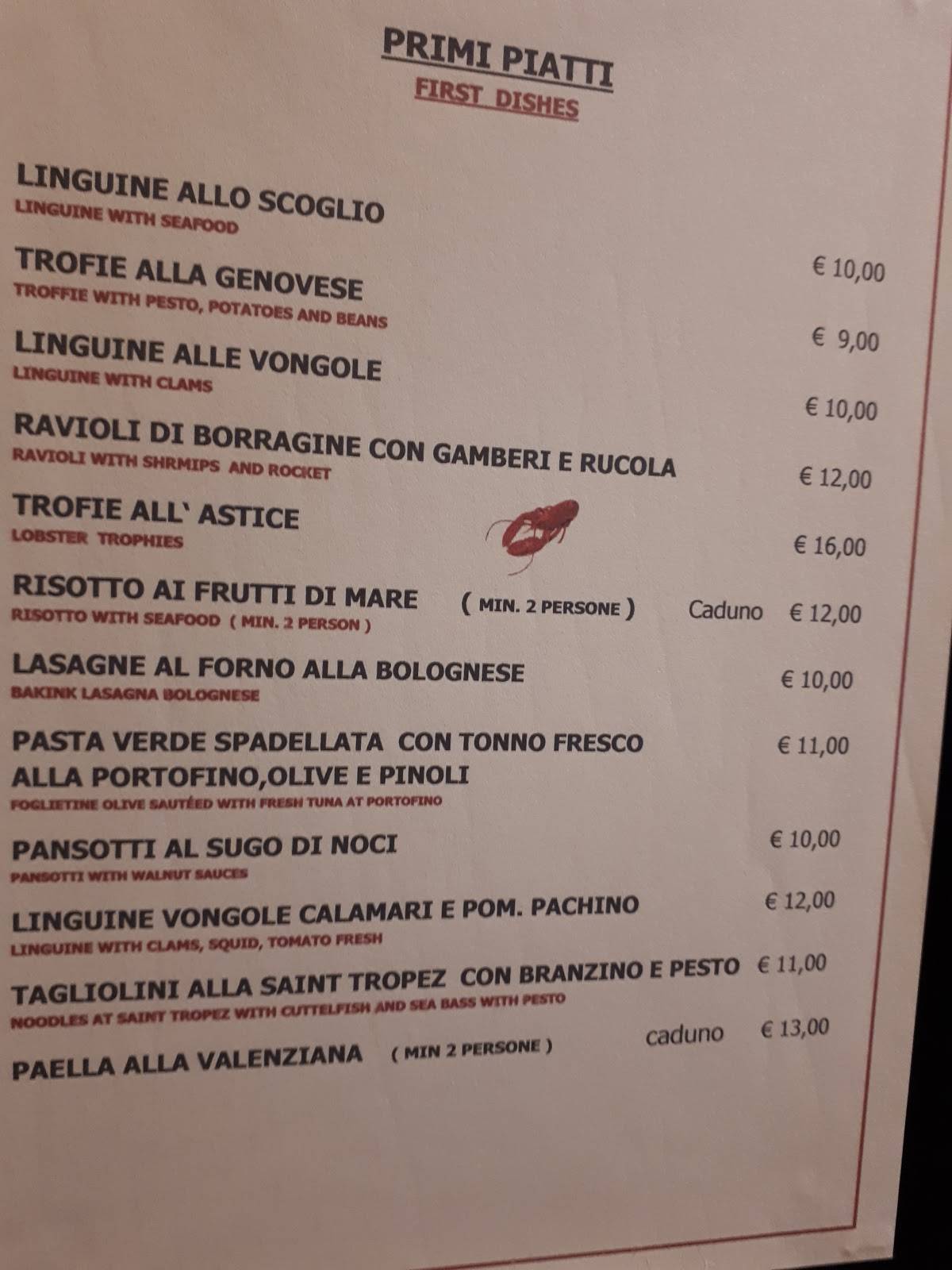 Menu di Ristorante Don Carlos 