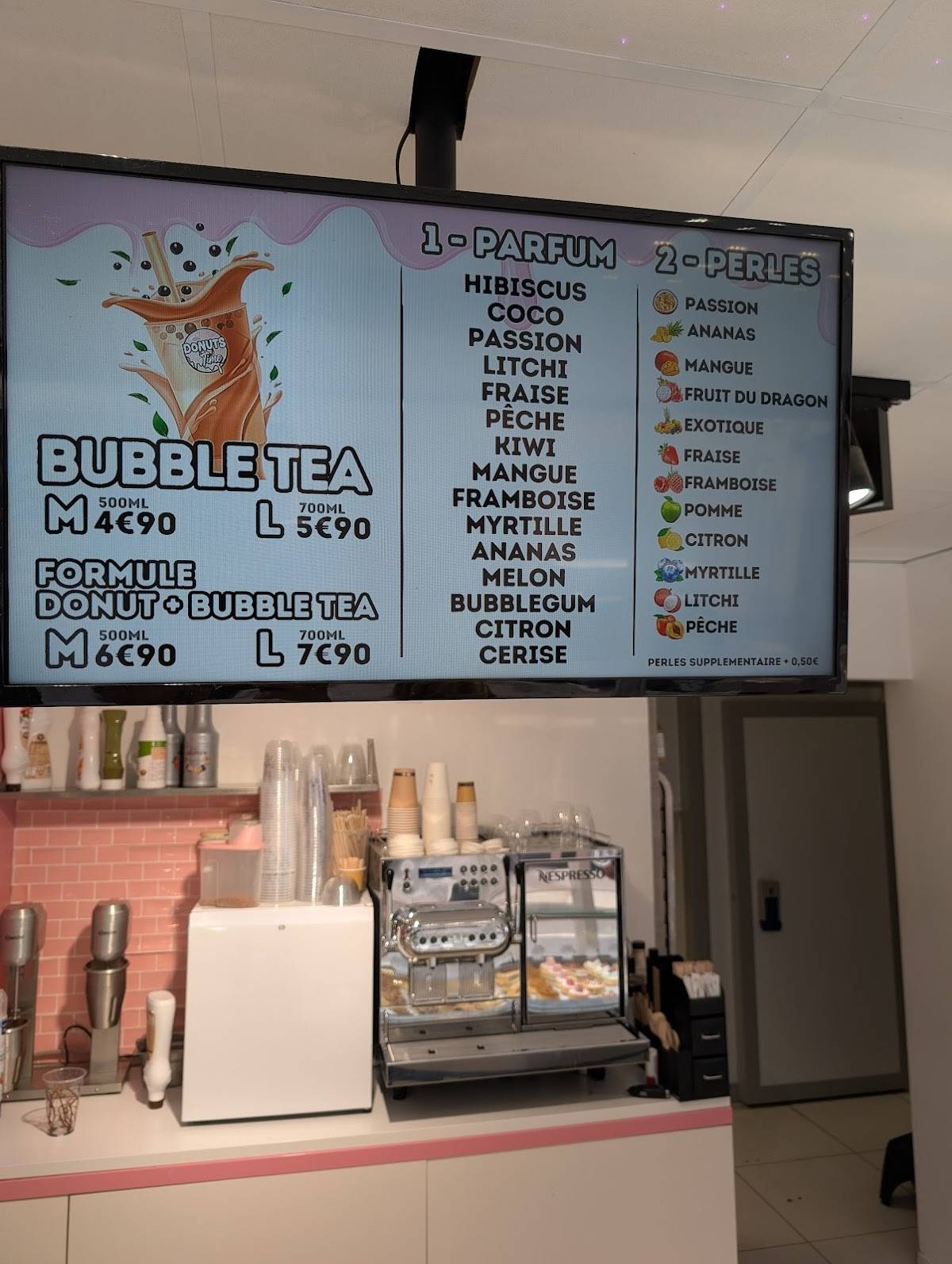 Menu de Donuts Time Reims