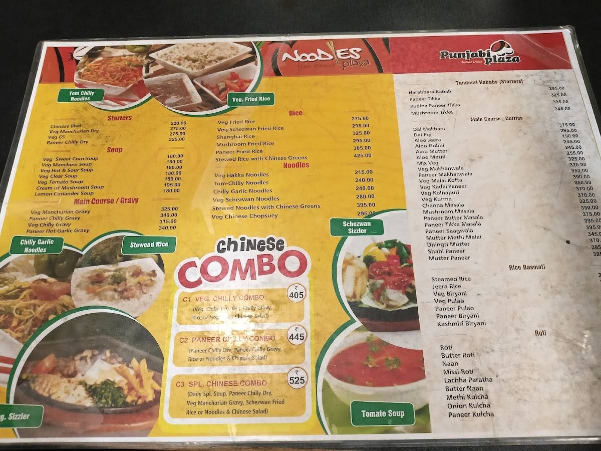 Dosa Plaza menu