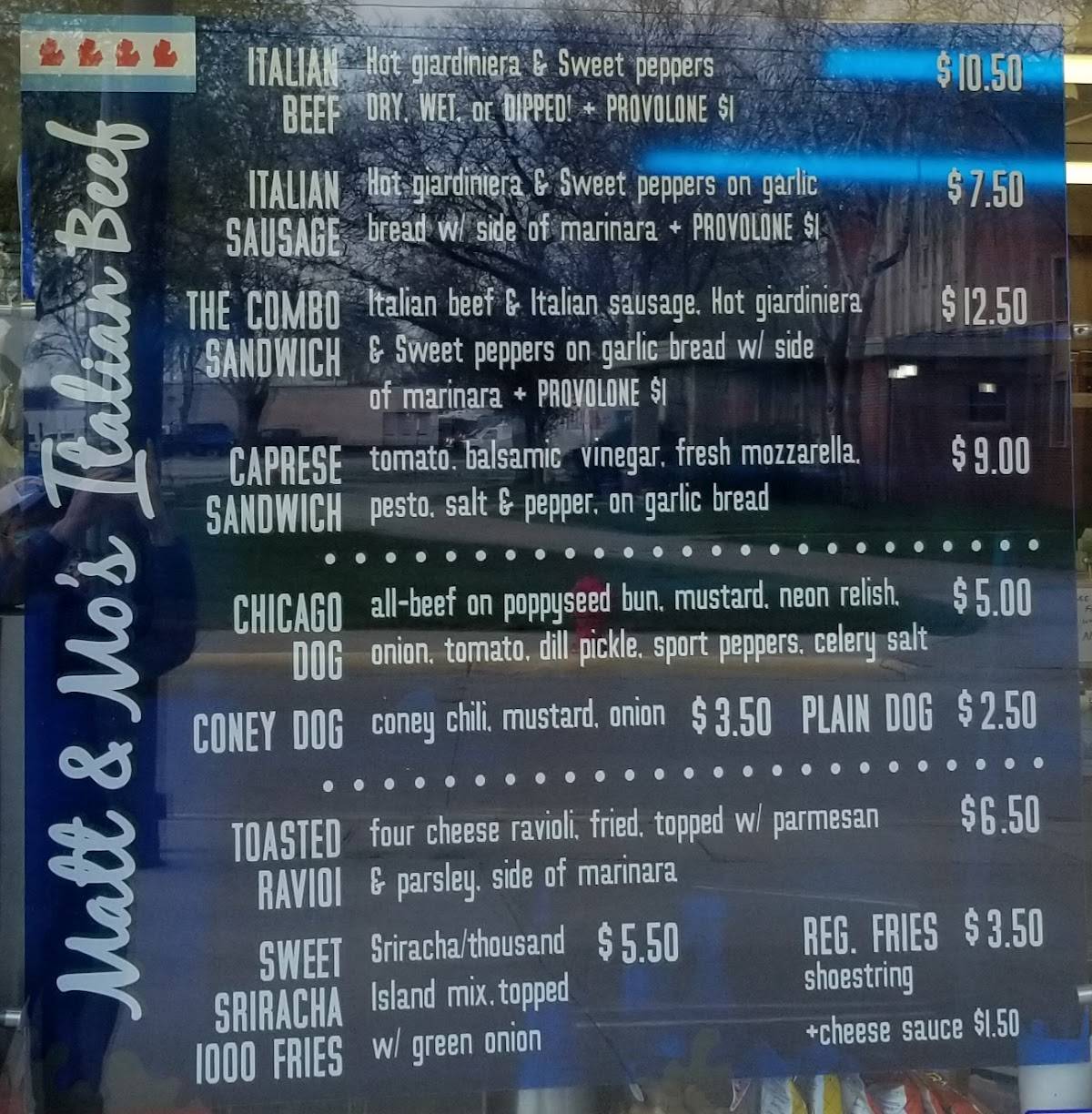Menu at Doug's Delight restaurant, Hazel Park
