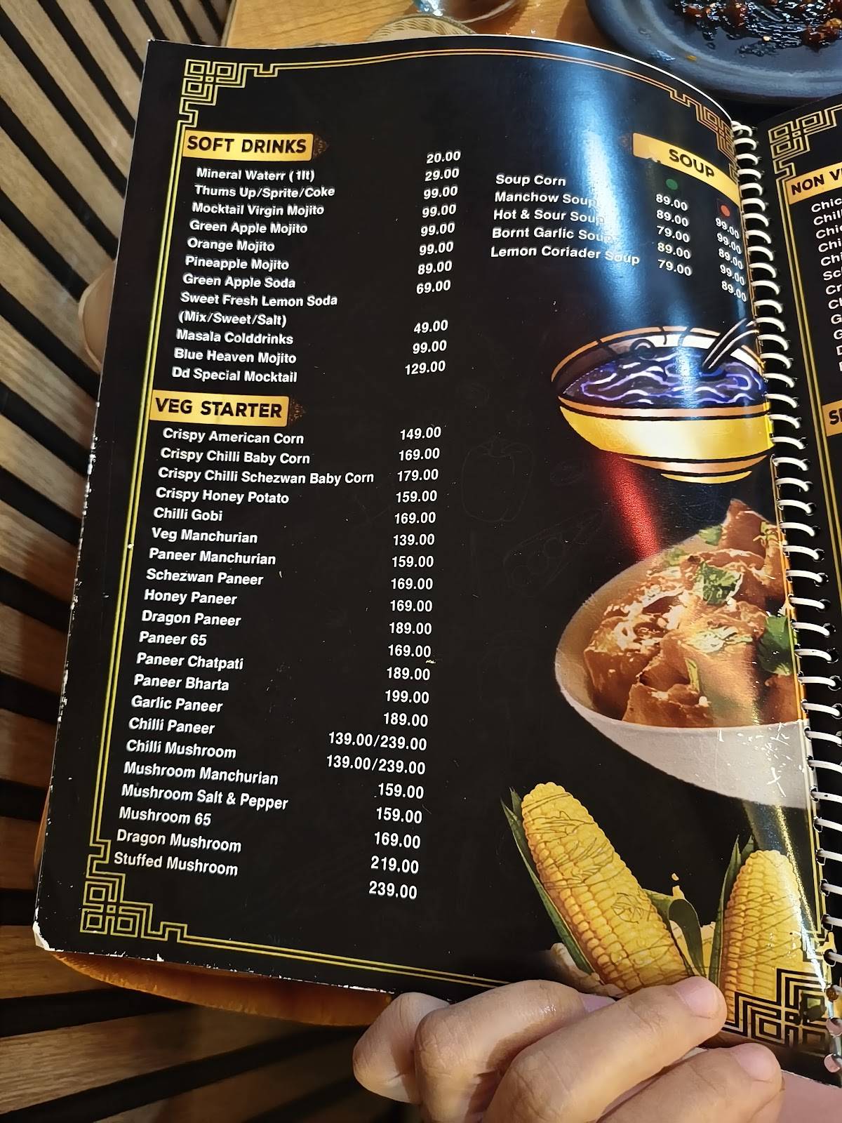 Downtown Delight menu