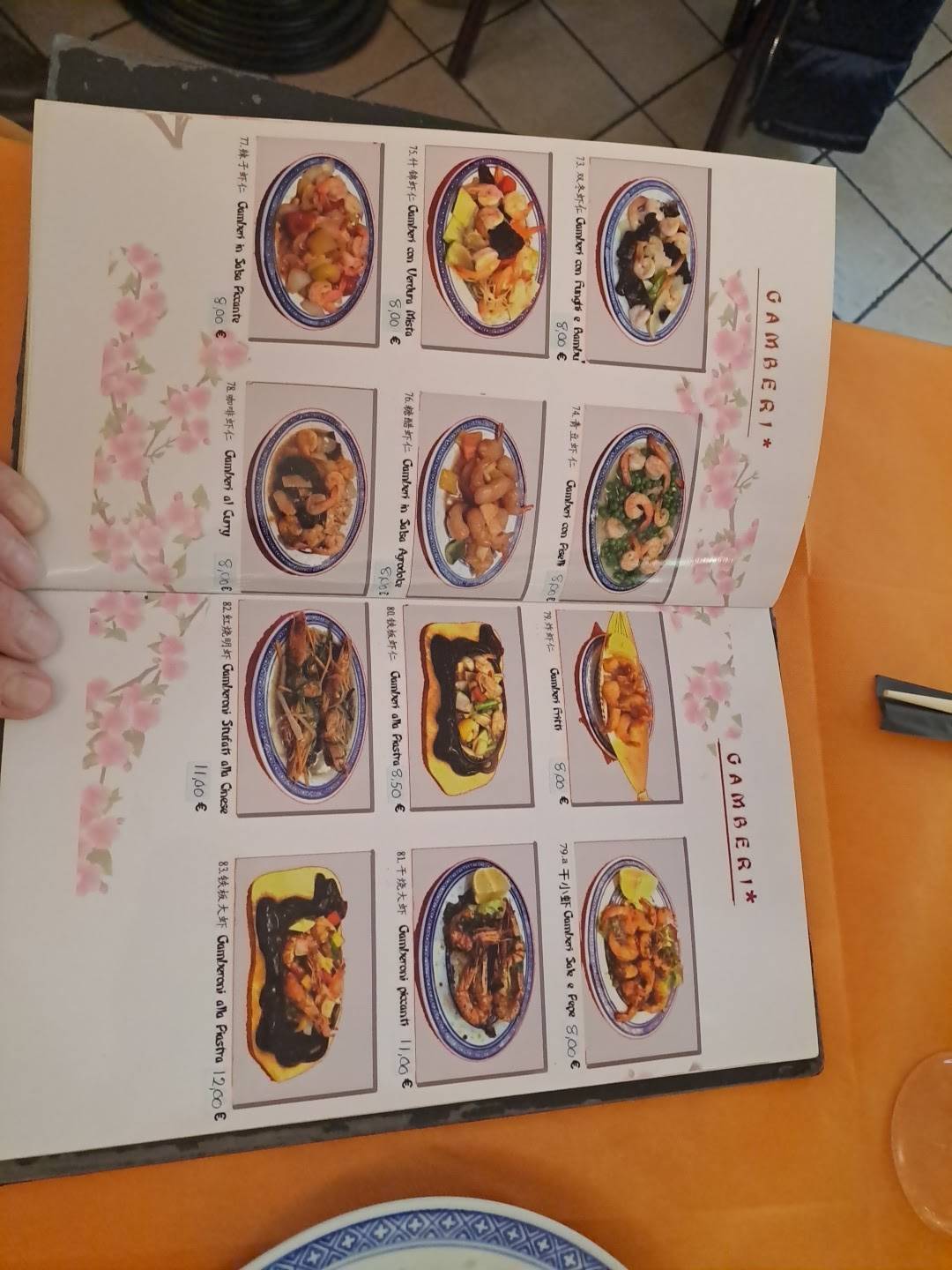 Menu di Drago d'Oro 