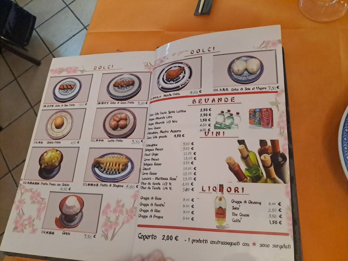 Menu di Drago d'Oro 