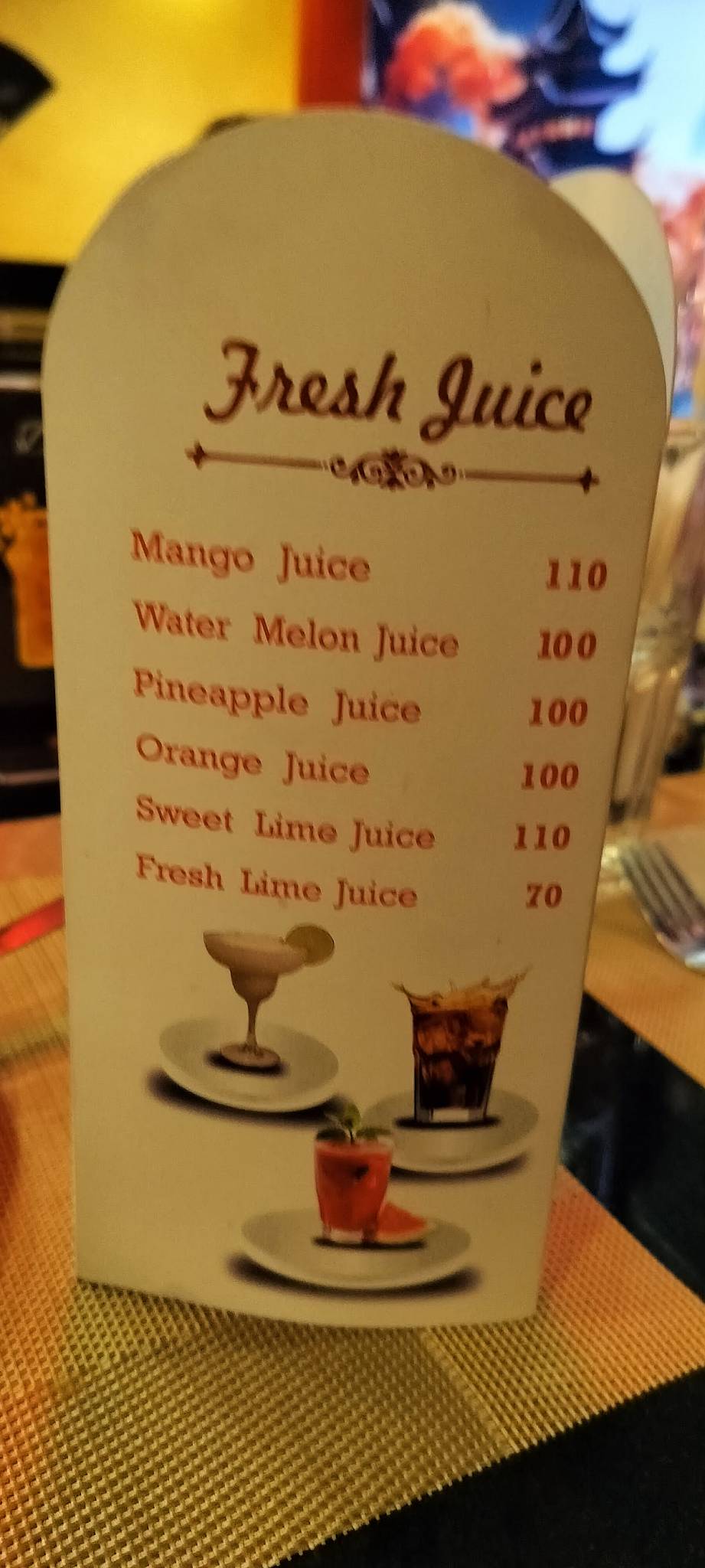 Dragons Den menu
