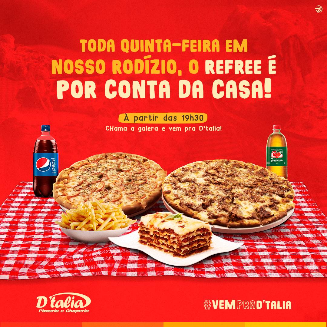 D'talia Pizzaria e Choperia - Rondonópolis cardápio